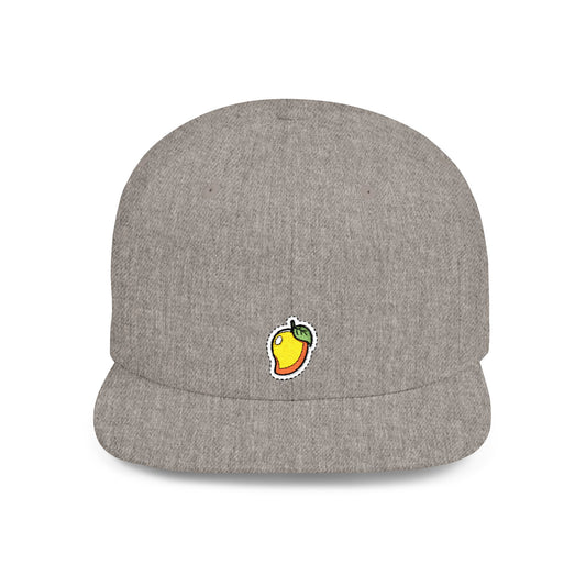Icons Embroidered Mango Flat Bill Snapback – Lightweight, Custom Fit, Premium Quality