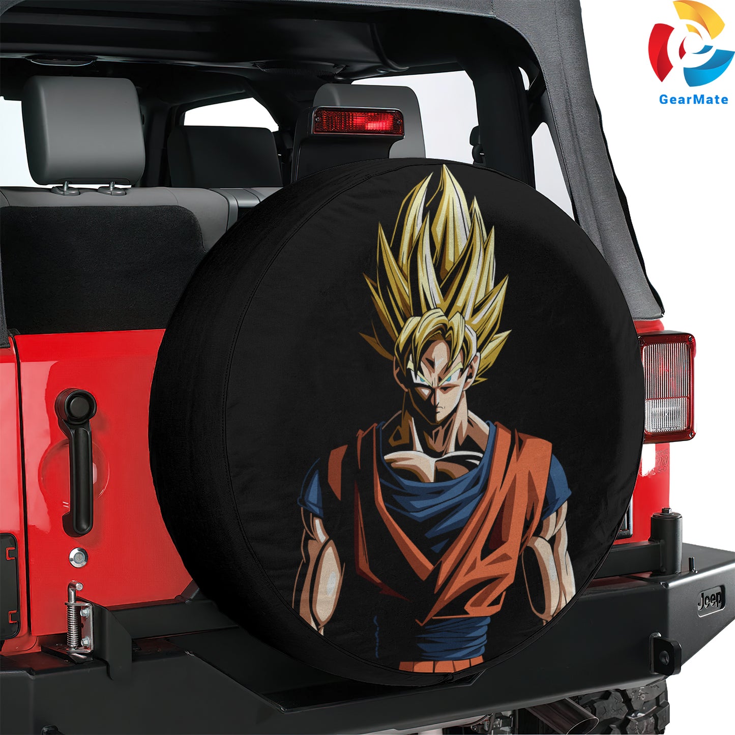 Dragon Ball Goku AMOLED Spare Tire Cover – Premium Waterproof UV-Resistant Protector