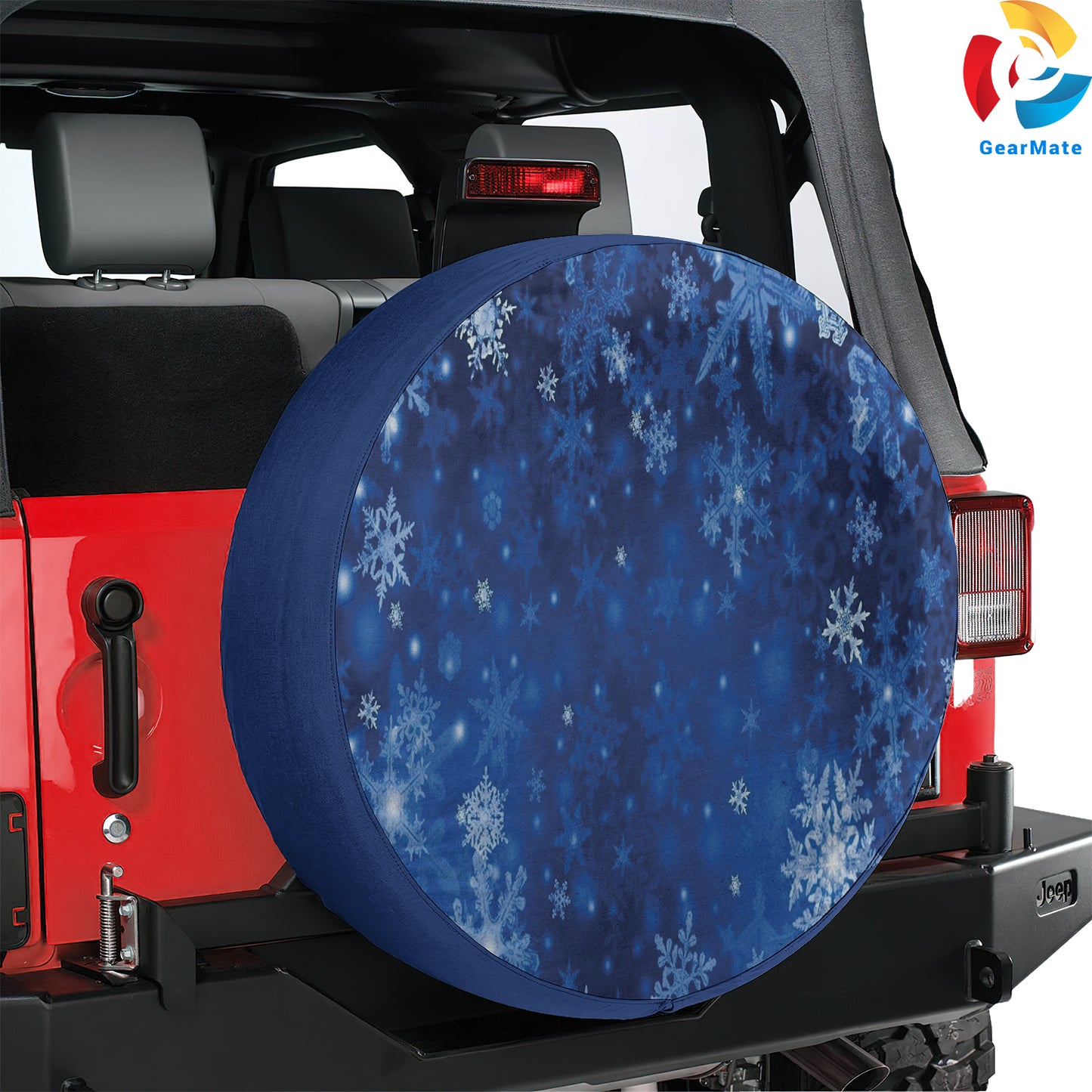 Merry Christmas 2024 Holiday Shimmer Spare Tire Cover – Premium Waterproof UV Resistant Protector