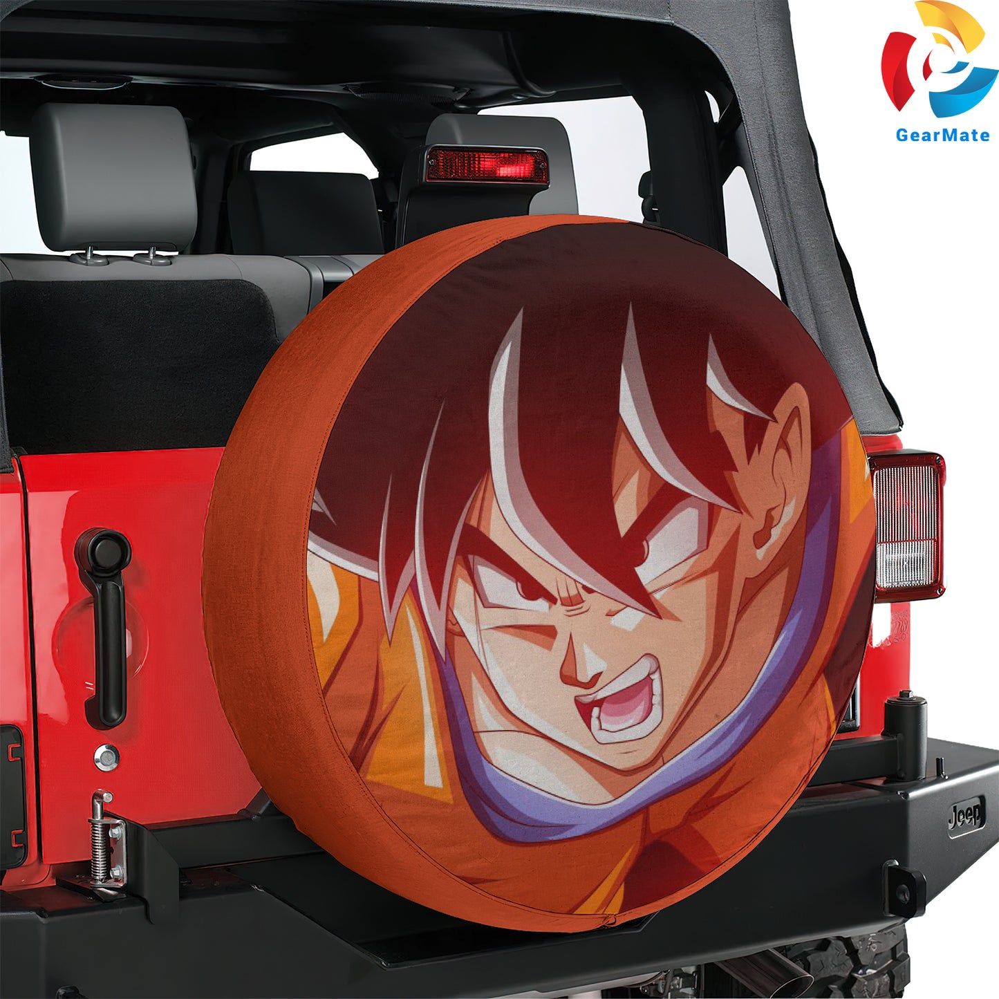 Dragon Ball Train Like Goku Spare Tire Cover – Premium Waterproof UV-Resistant Protector