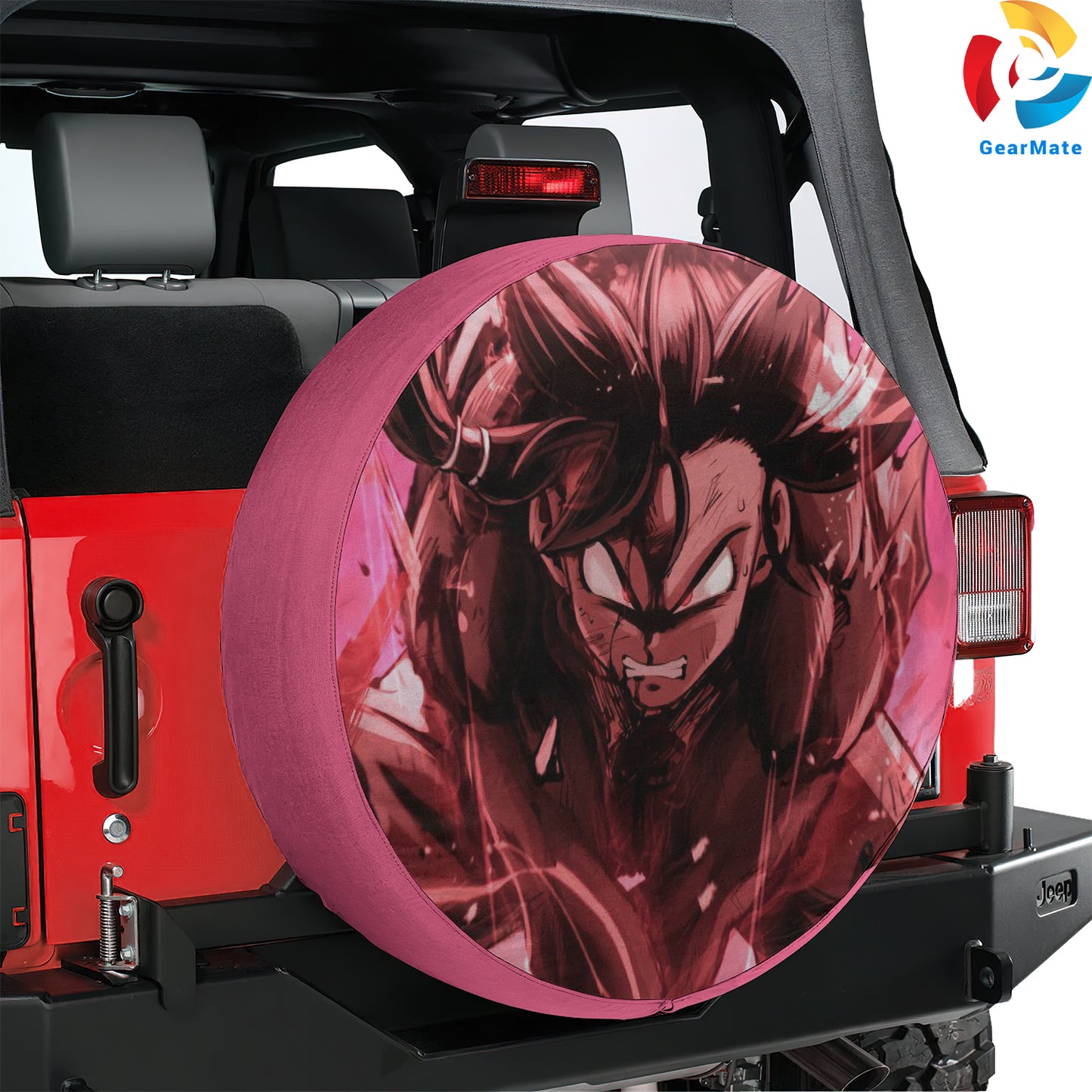 Dragon Ball Pan SSJ4 Fusion Spare Tire Cover – Premium Waterproof UV-Resistant Protector