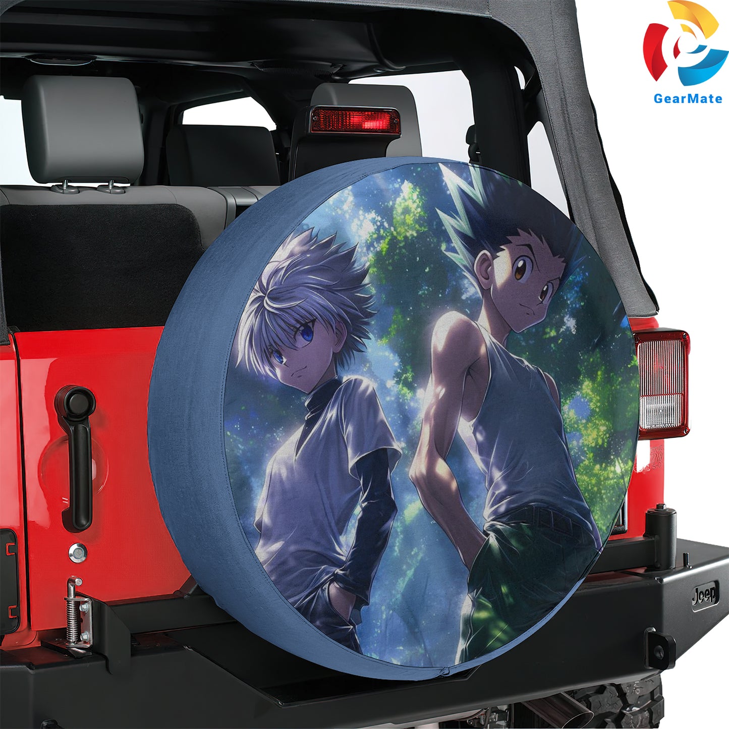 Hunter x Hunter Gon And Killua Spare Tire Cover – Premium Waterproof UV-Resistant Protector