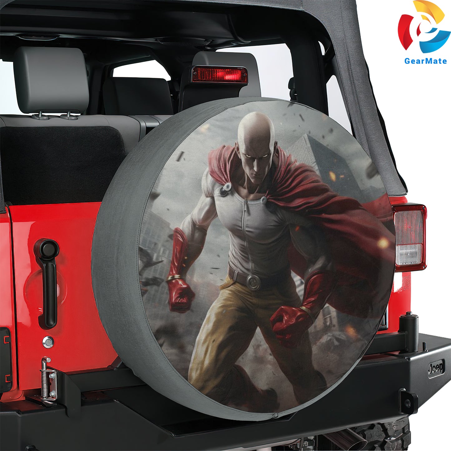 One Punch Man Shonen Jump Spare Tire Cover – Premium Waterproof UV-Resistant Protector