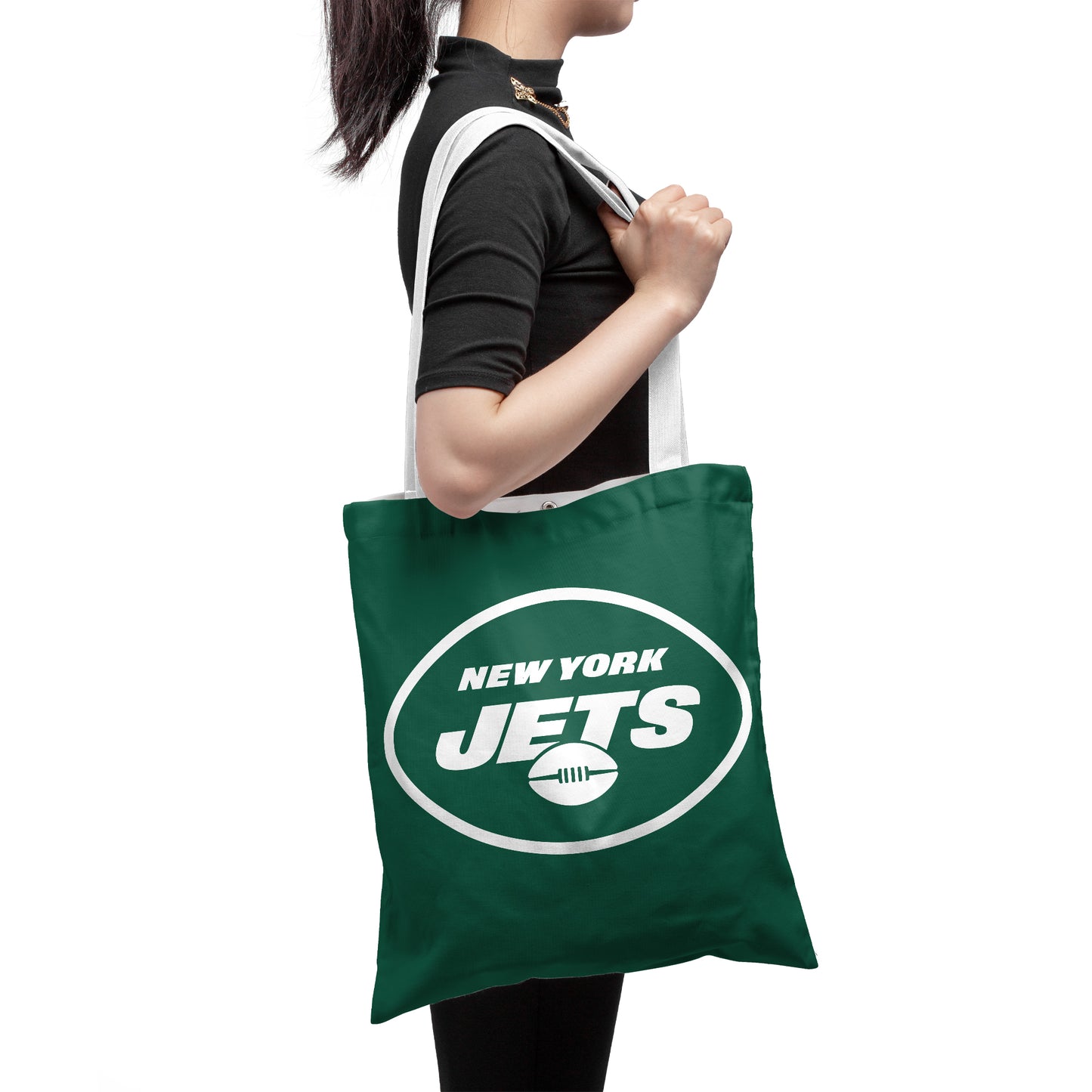 New York Jets Polyester Canvas Tote Bag – Durable and Stylish