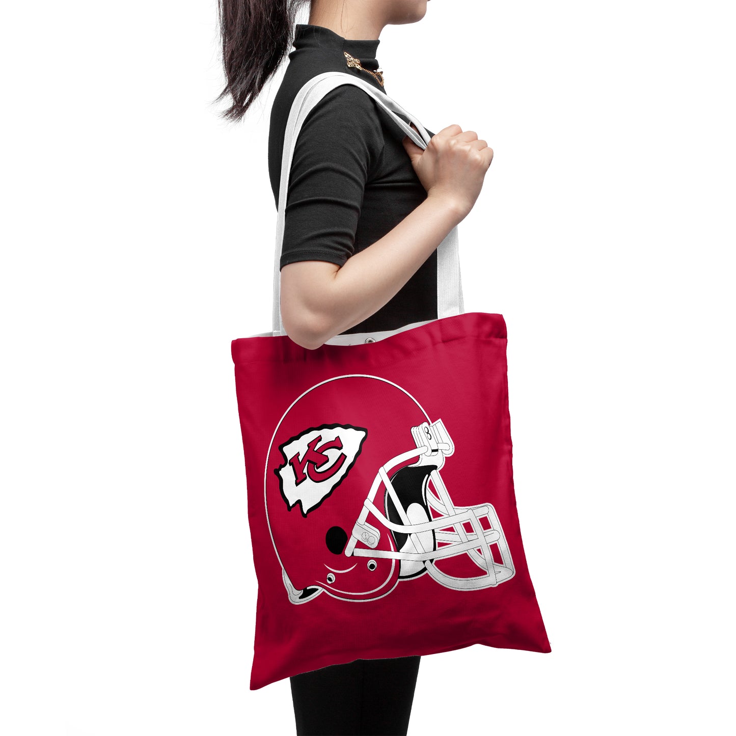 Kansas City Chiefs NFL Fans Polyester Canvas Tote Bag – Durable and Stylish