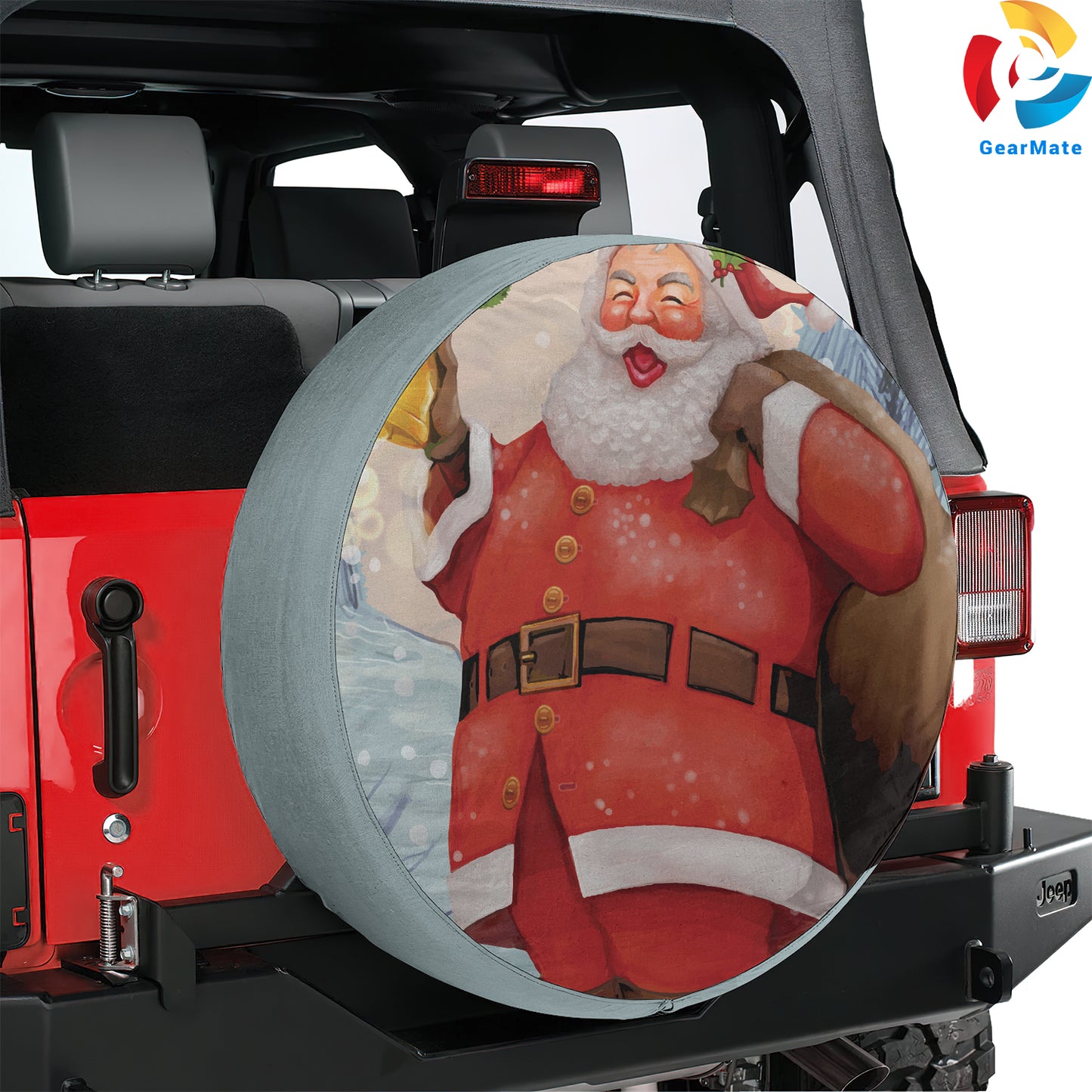 Merry Christmas 2024 Hohoho Spare Tire Cover – Premium Waterproof UV Resistant Protector