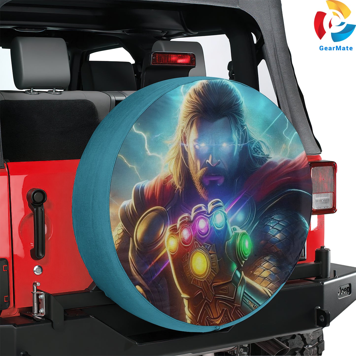 Thor Infinity Stones Spare Tire Cover – Premium Waterproof UV Resistant Protector