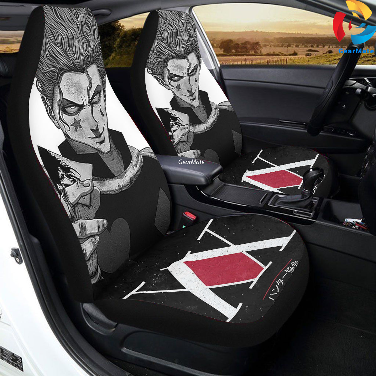 Hunter X Hunter Hisoka Car Seat Covers – High Quality Graphic and Polar Fleece Protector Set