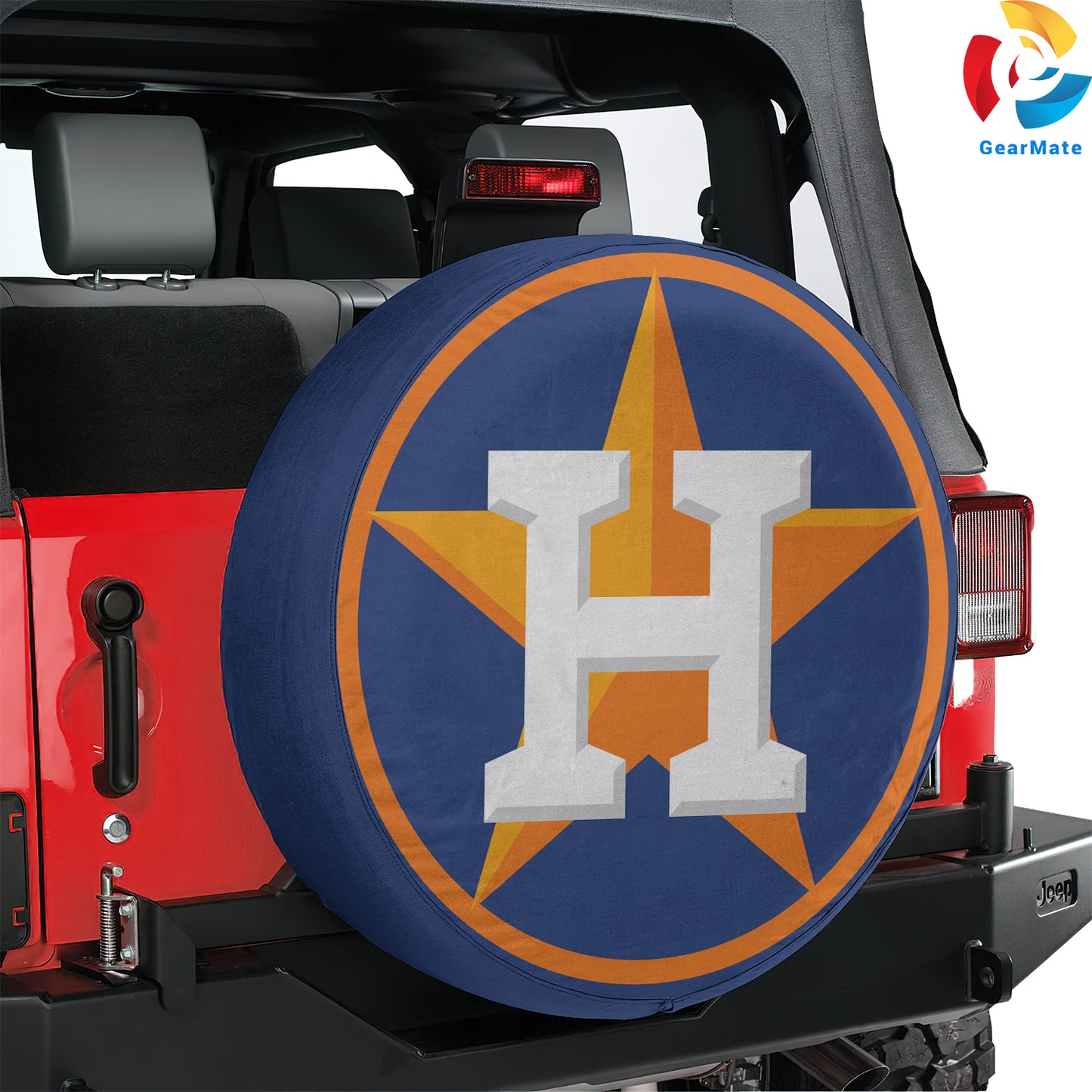 Houston Astros MLB Baseball Spare Tire Cover – Premium Waterproof UV-Resistant Protector