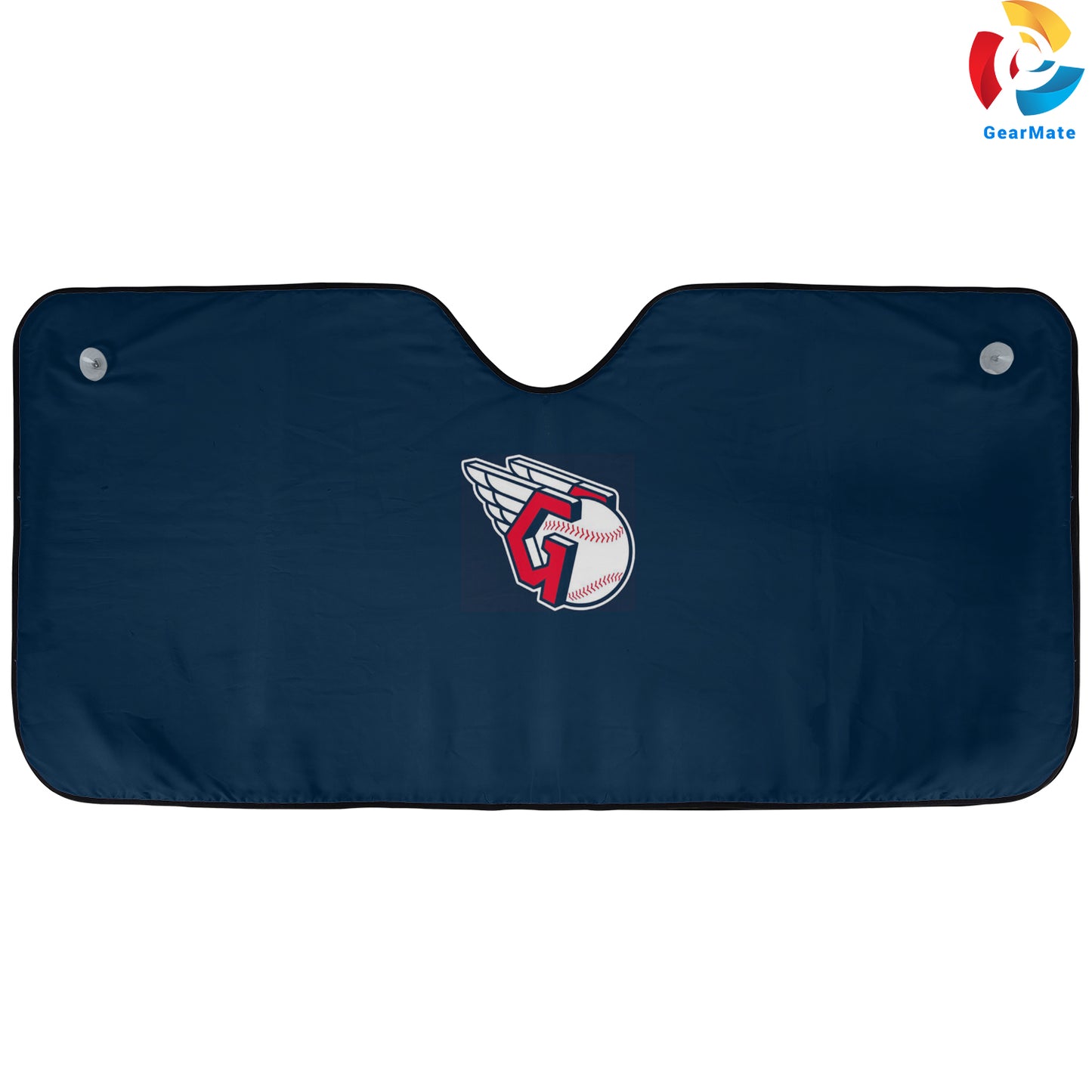 Cleveland Guardians MLB Baseball Team Logo Background Reflective Car Sunshade – Premium Heat & UV Protection, Universal Fit