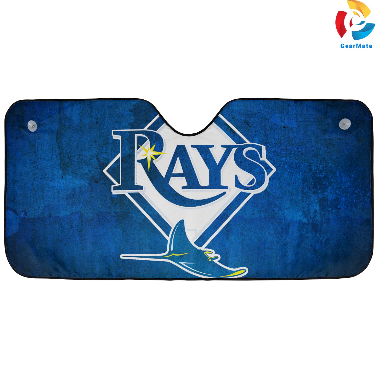 Tampa Bay Rays MLB Baseball Blue Ocean Car Cover Reflective Car Sunshade – Premium Heat & UV Protection, Universal Fit