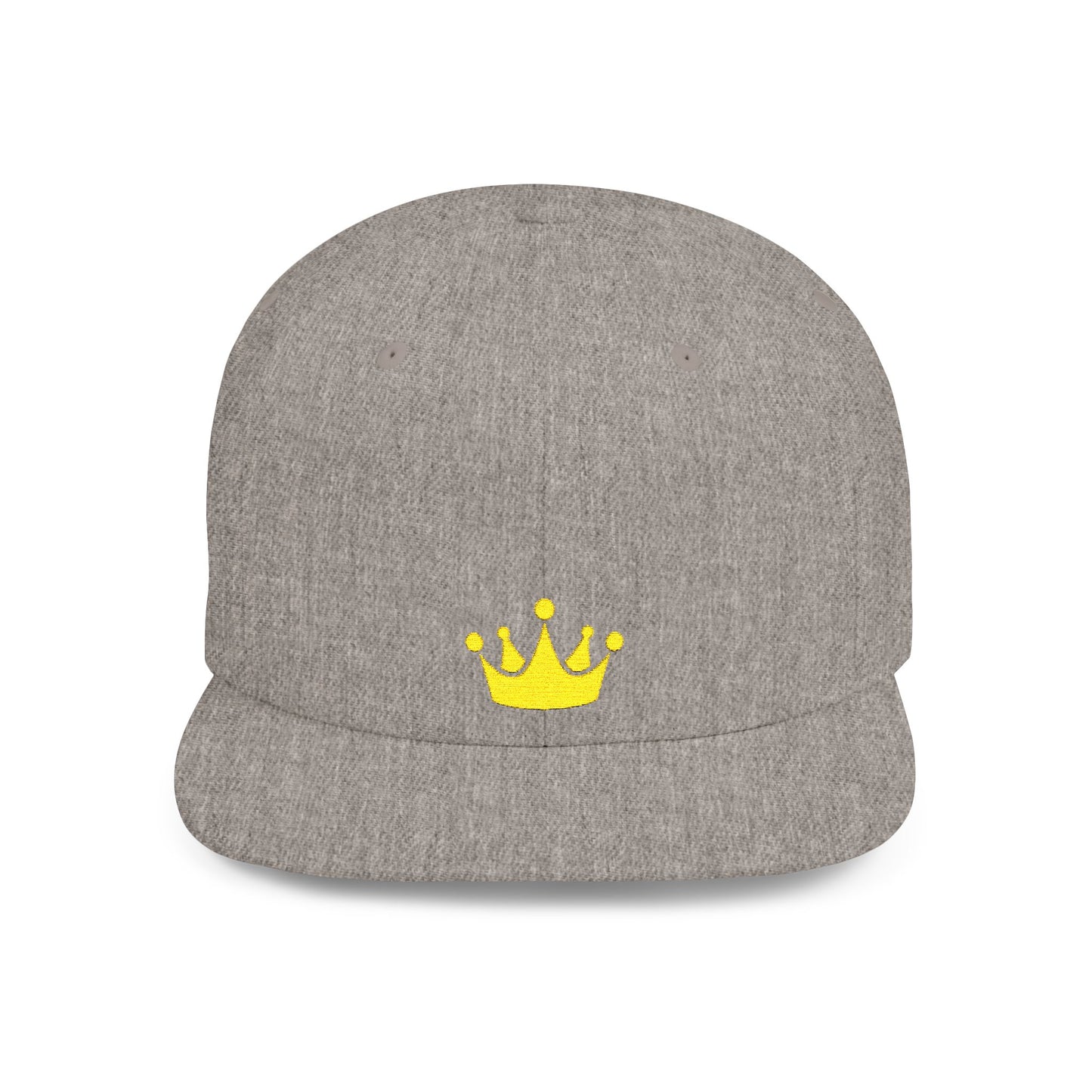 Icons Embroidered Crown Flat Bill Snapback – Lightweight, Custom Fit, Premium Quality