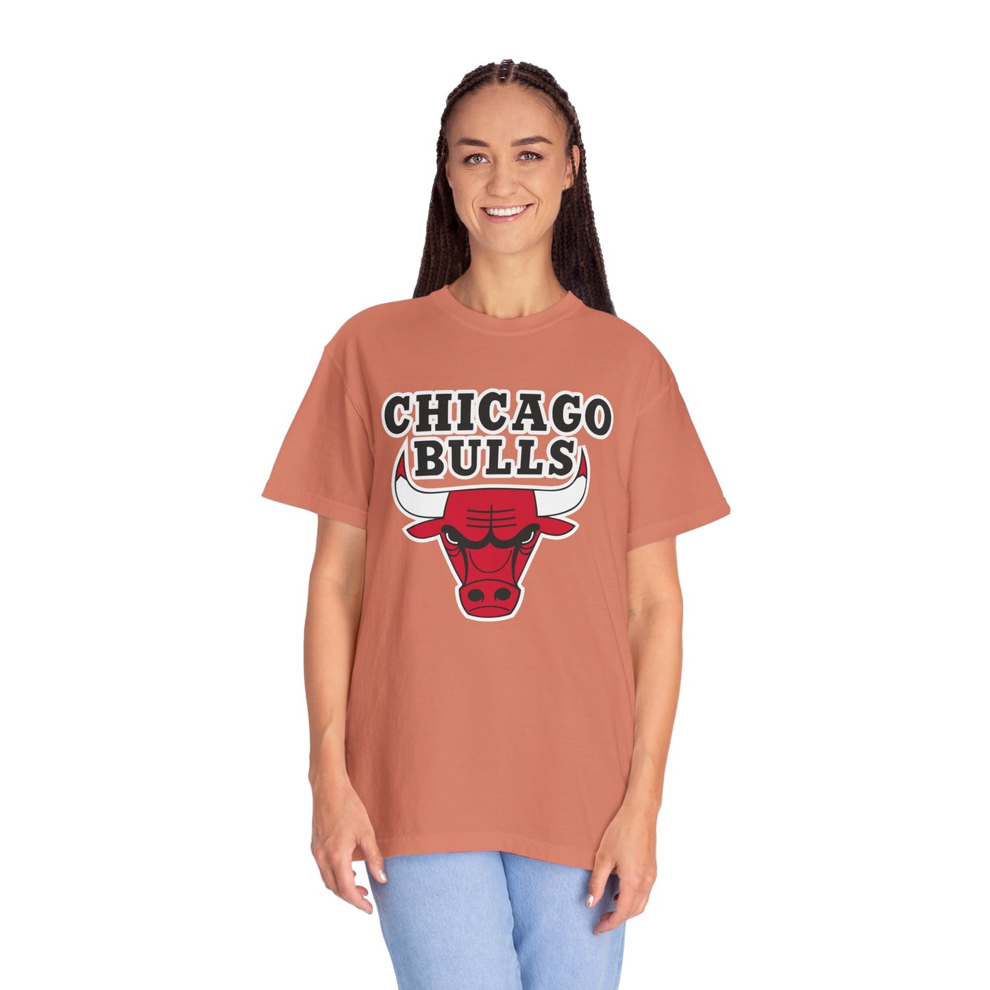 Chicago Bulls NBA Garment-Dyed T-Shirt – Premium Cotton Tee for Customization