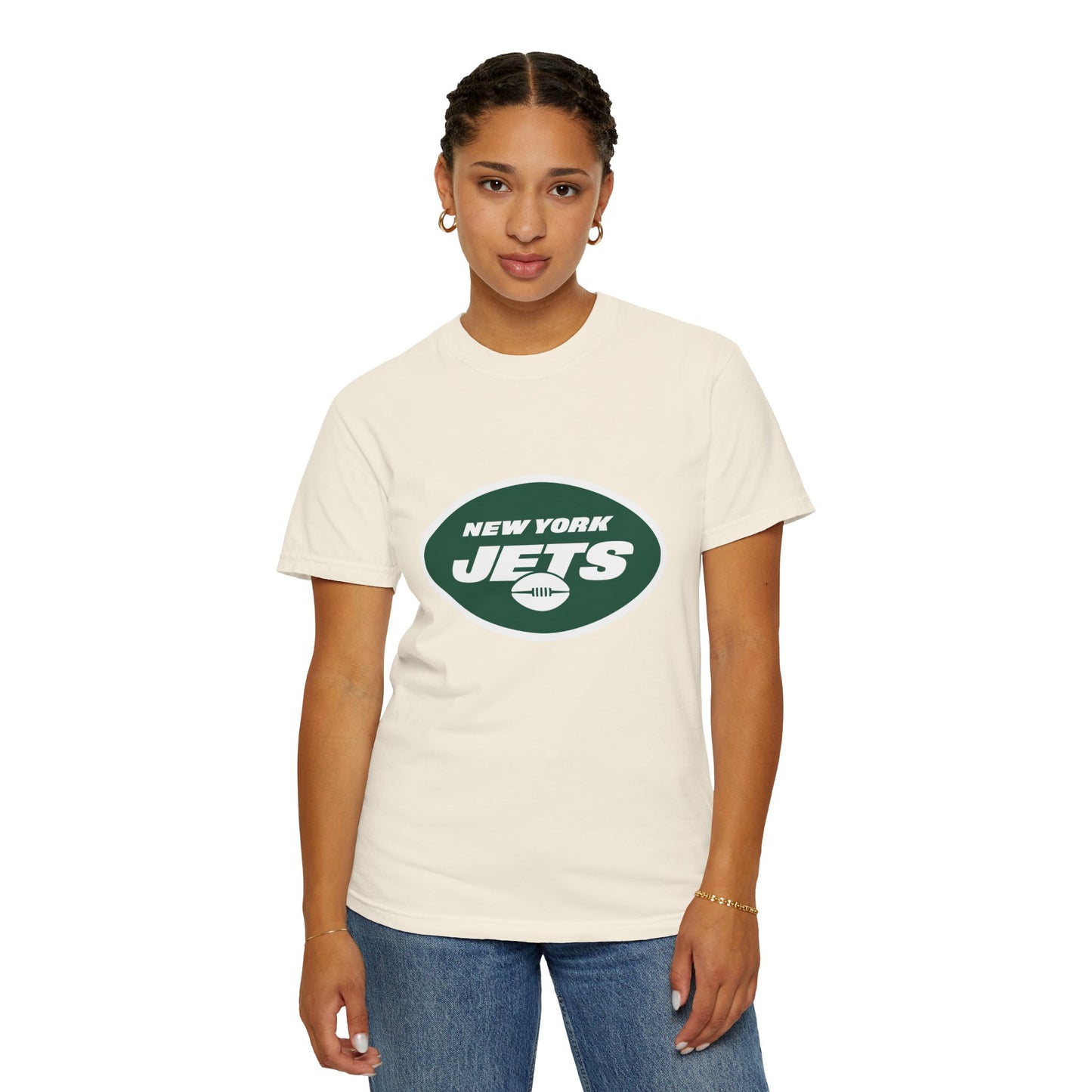 New York Jets Football Merchandise Garment-Dyed T-Shirt – Premium Cotton Tee for Customization