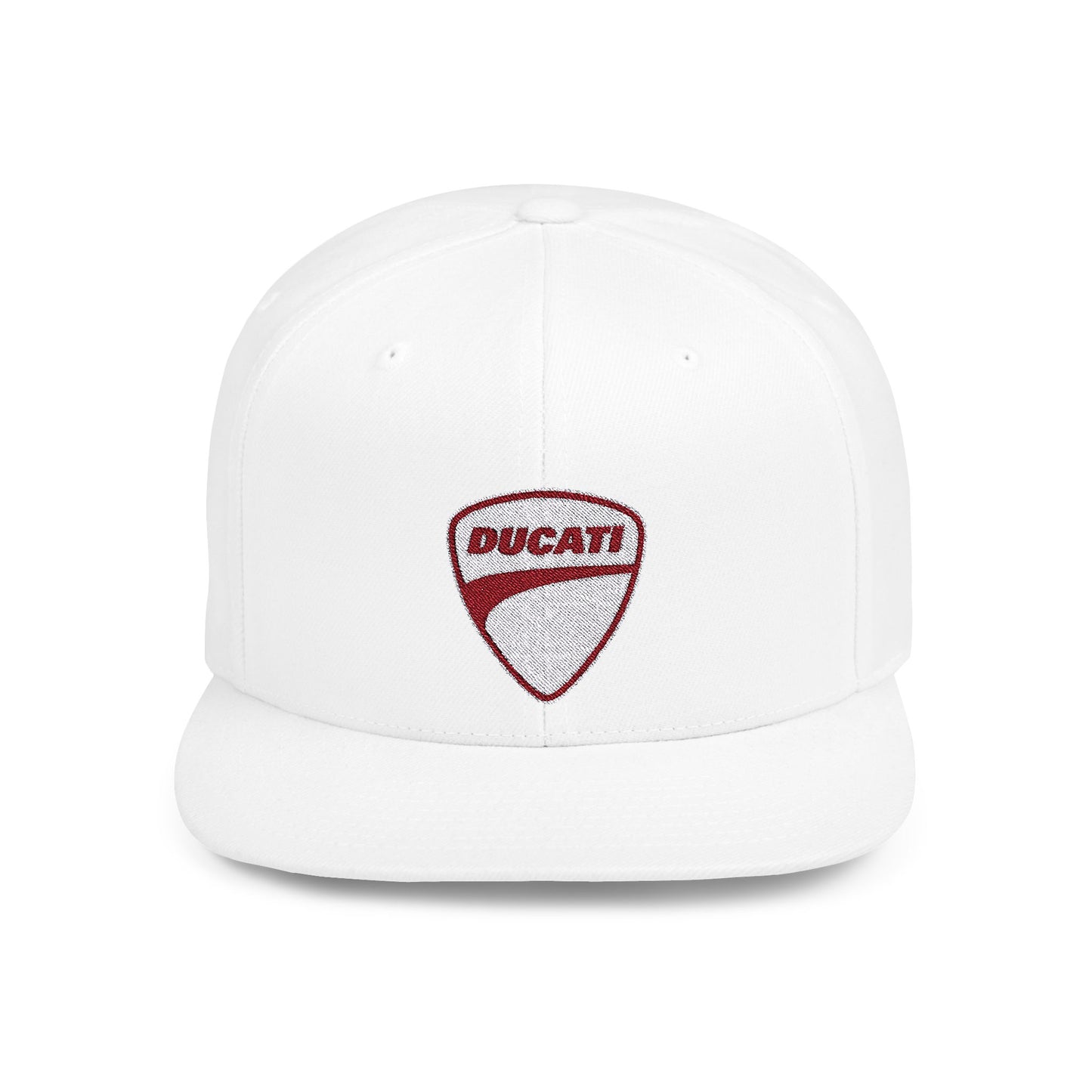 Ducati Flat Bill Snapback – Lightweight, Custom Fit, Premium Quality