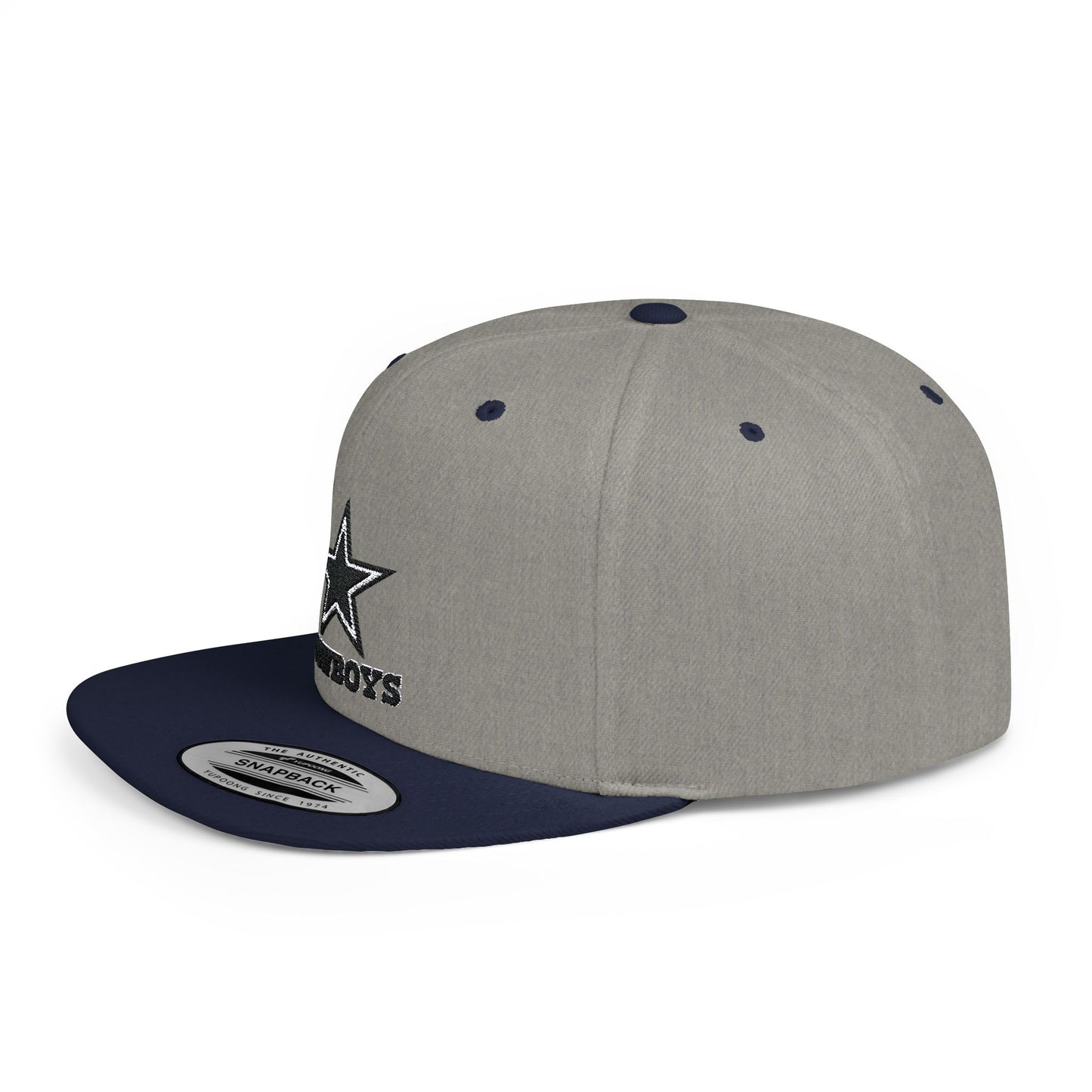 Dallas Cowboys Blue And Silver Flat Bill Snapback – Lightweight, Custom Fit, Premium Quality