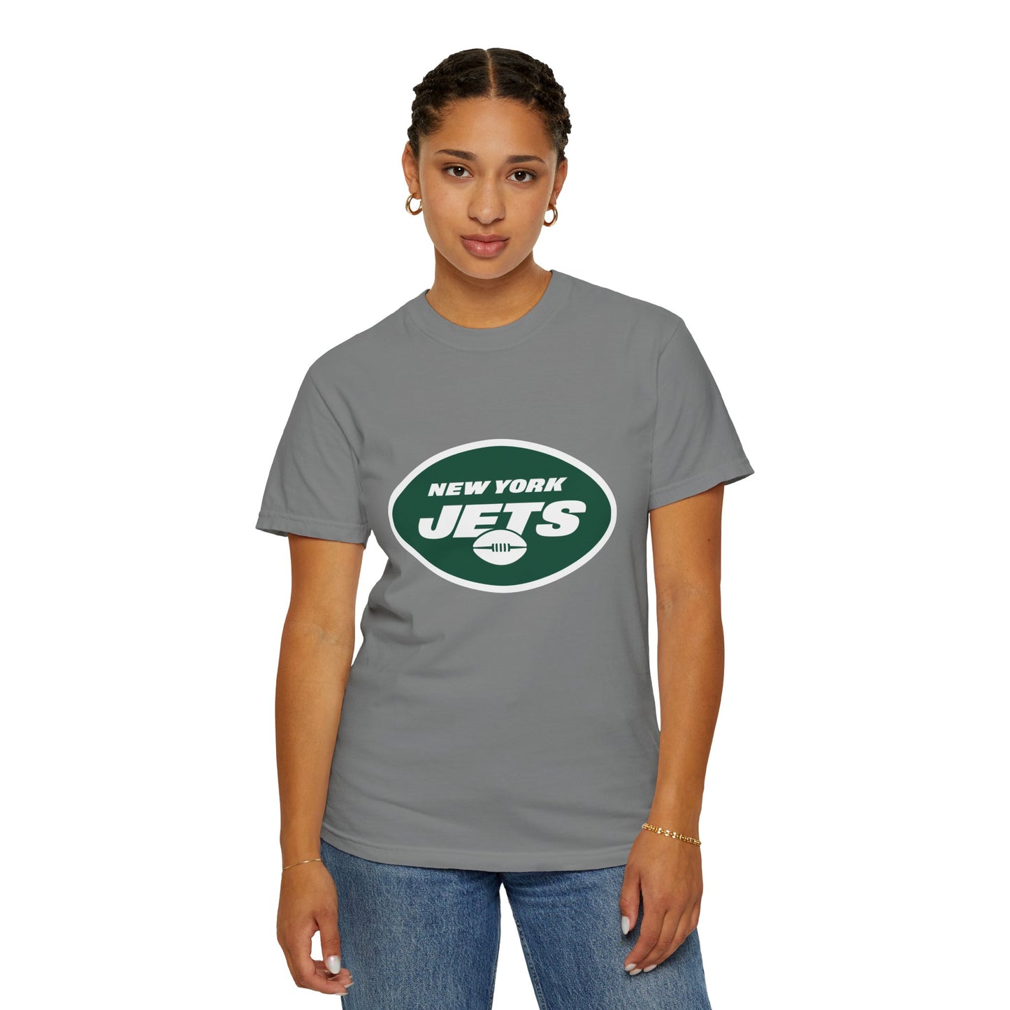 New York Jets Football Merchandise Garment-Dyed T-Shirt – Premium Cotton Tee for Customization