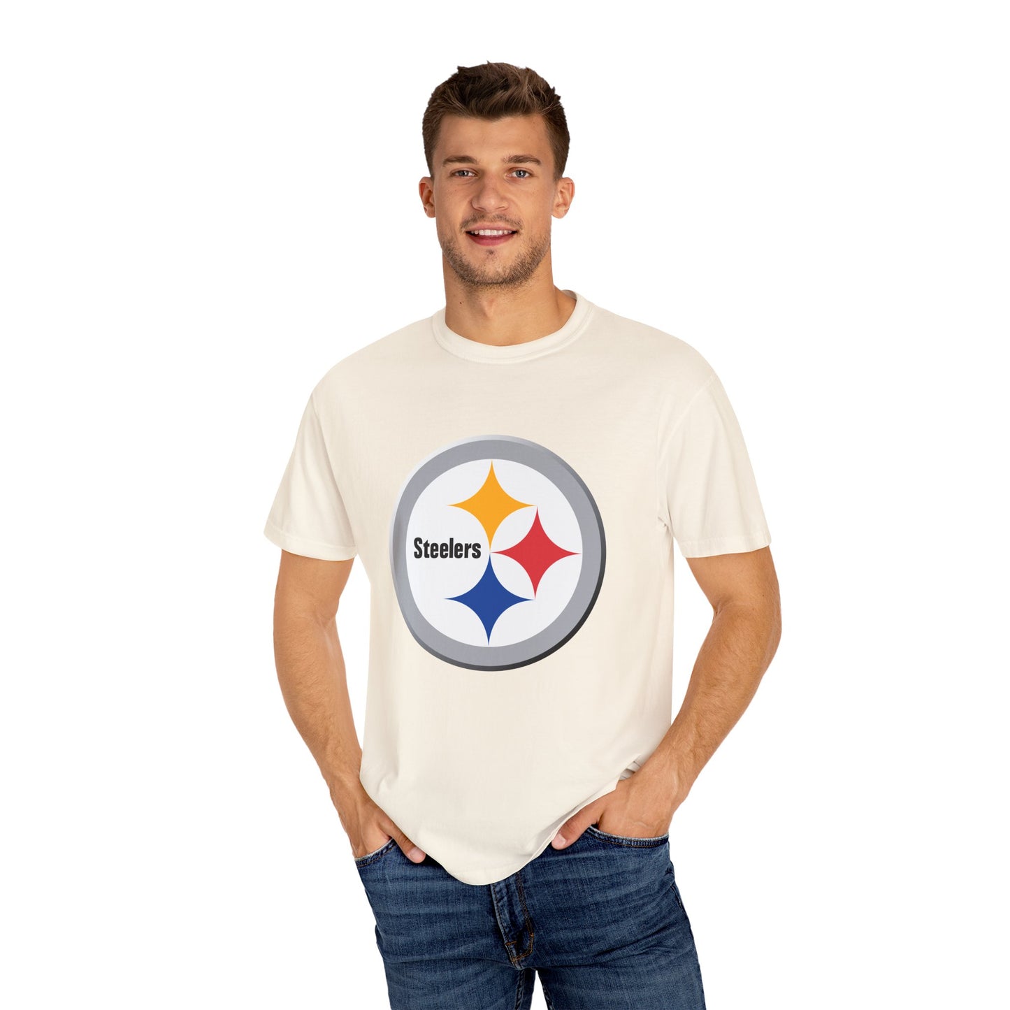 Pittsburgh Steelers Gear Garment-Dyed T-Shirt – Premium Cotton Tee for Customization