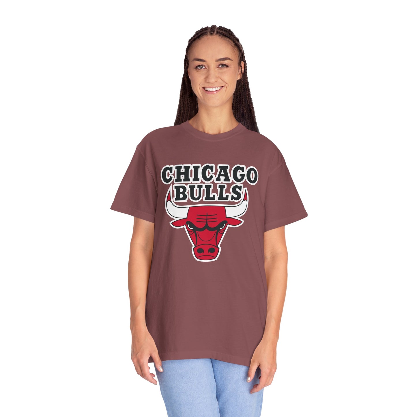 Chicago Bulls NBA Garment-Dyed T-Shirt – Premium Cotton Tee for Customization