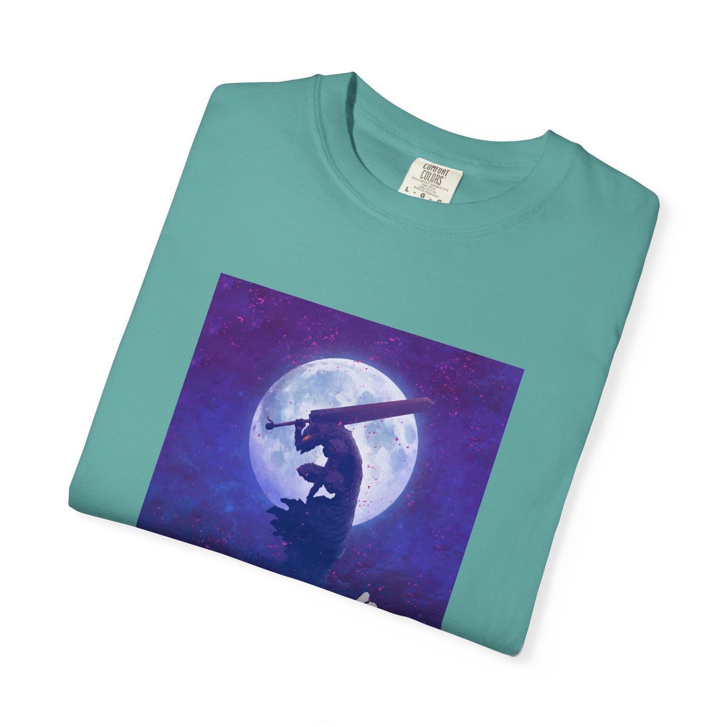 Berserk Guts Slayer Purple Garment-Dyed T-Shirt – Premium Cotton Tee for Customization