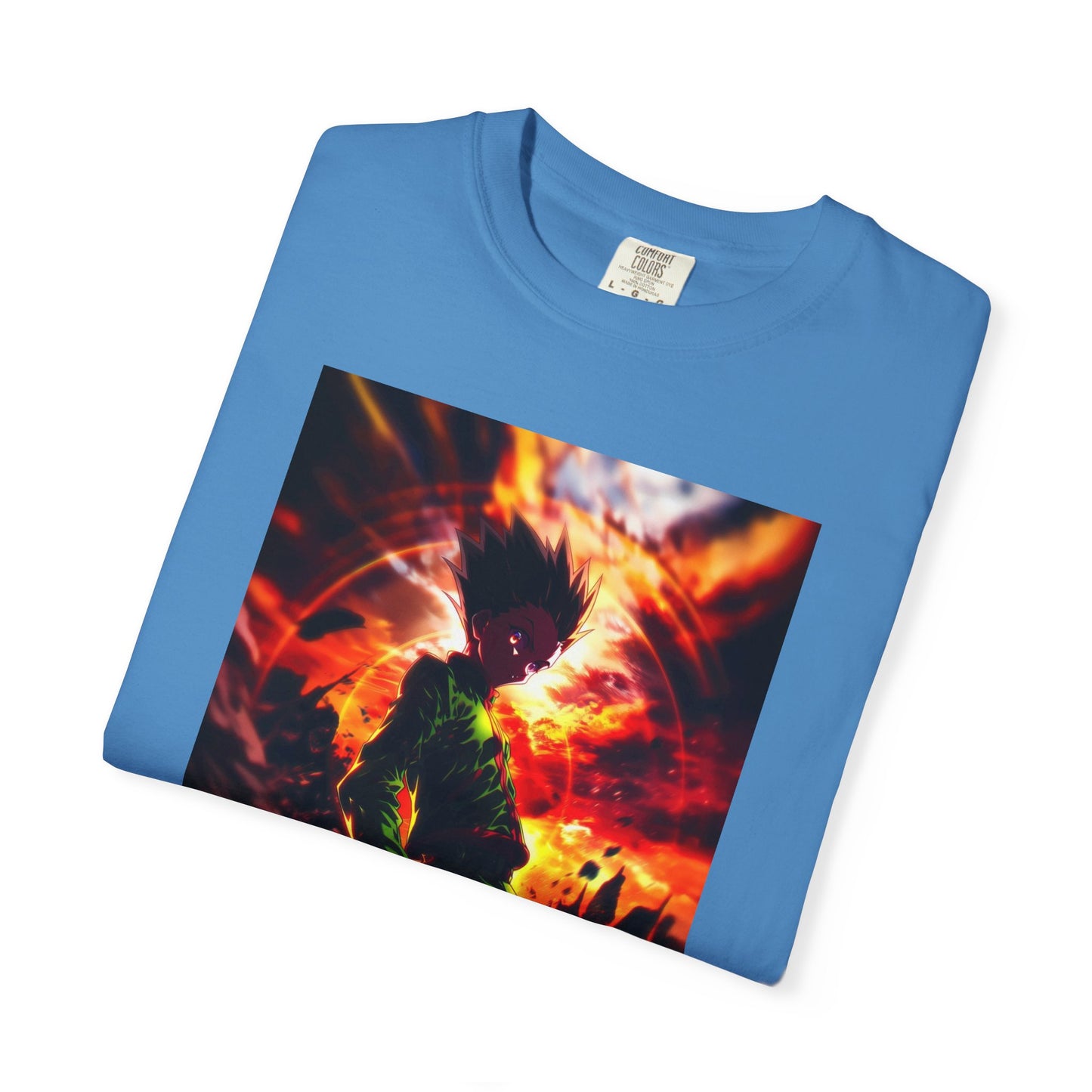 Hunter x Hunter AMOLED Gon Freecss Garment-Dyed T-Shirt – Premium Cotton Tee for Customization