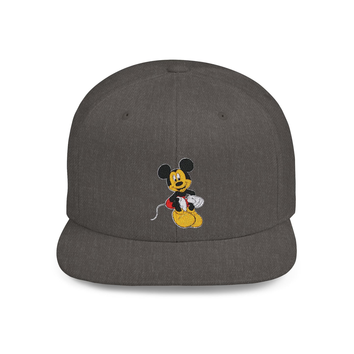 Mickey Mouse Smiling Disney Flat Bill Snapback – Lightweight, Custom Fit, Premium Quality