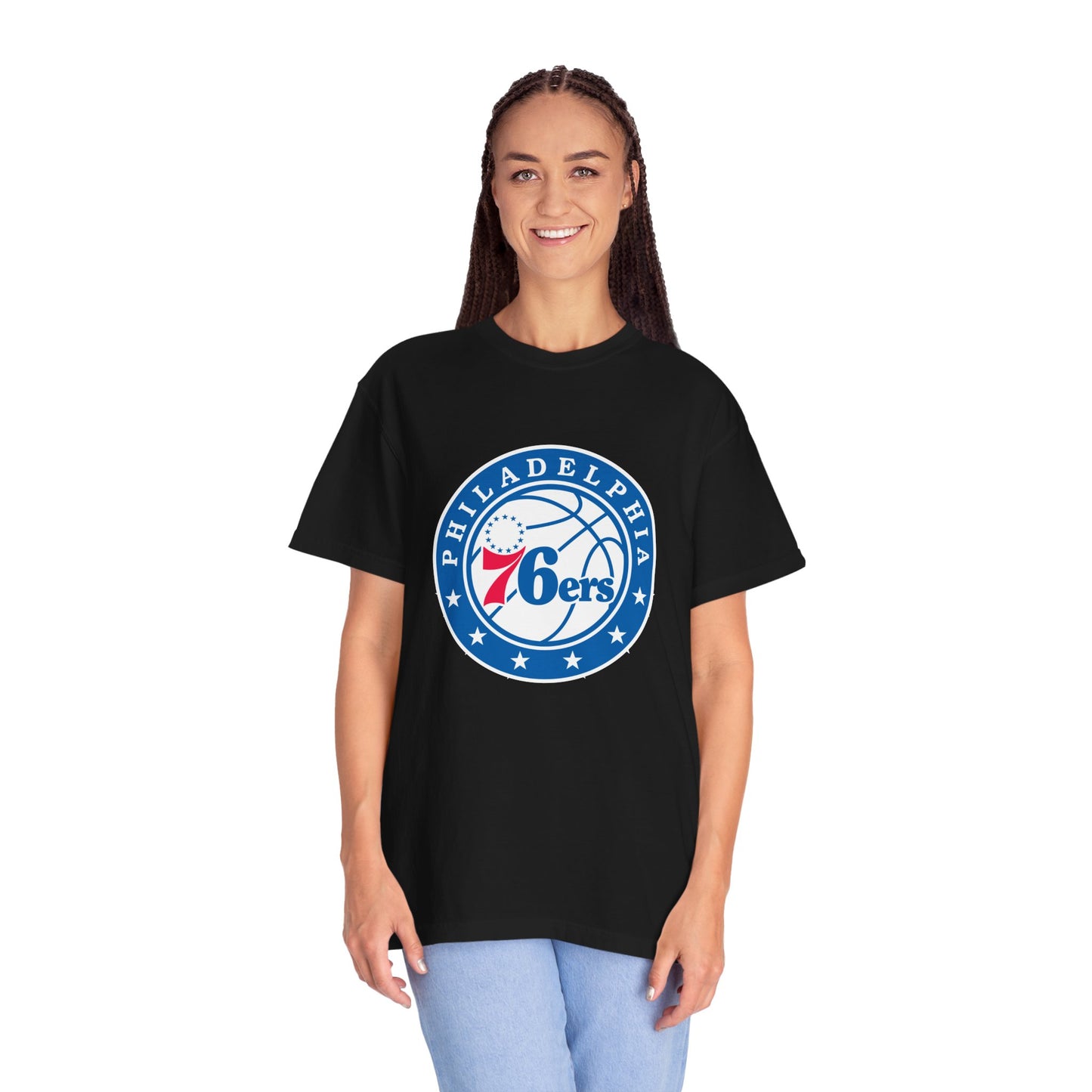 Philadelphia 76ers Basketball Life Garment-Dyed T-Shirt – Premium Cotton Tee for Customization