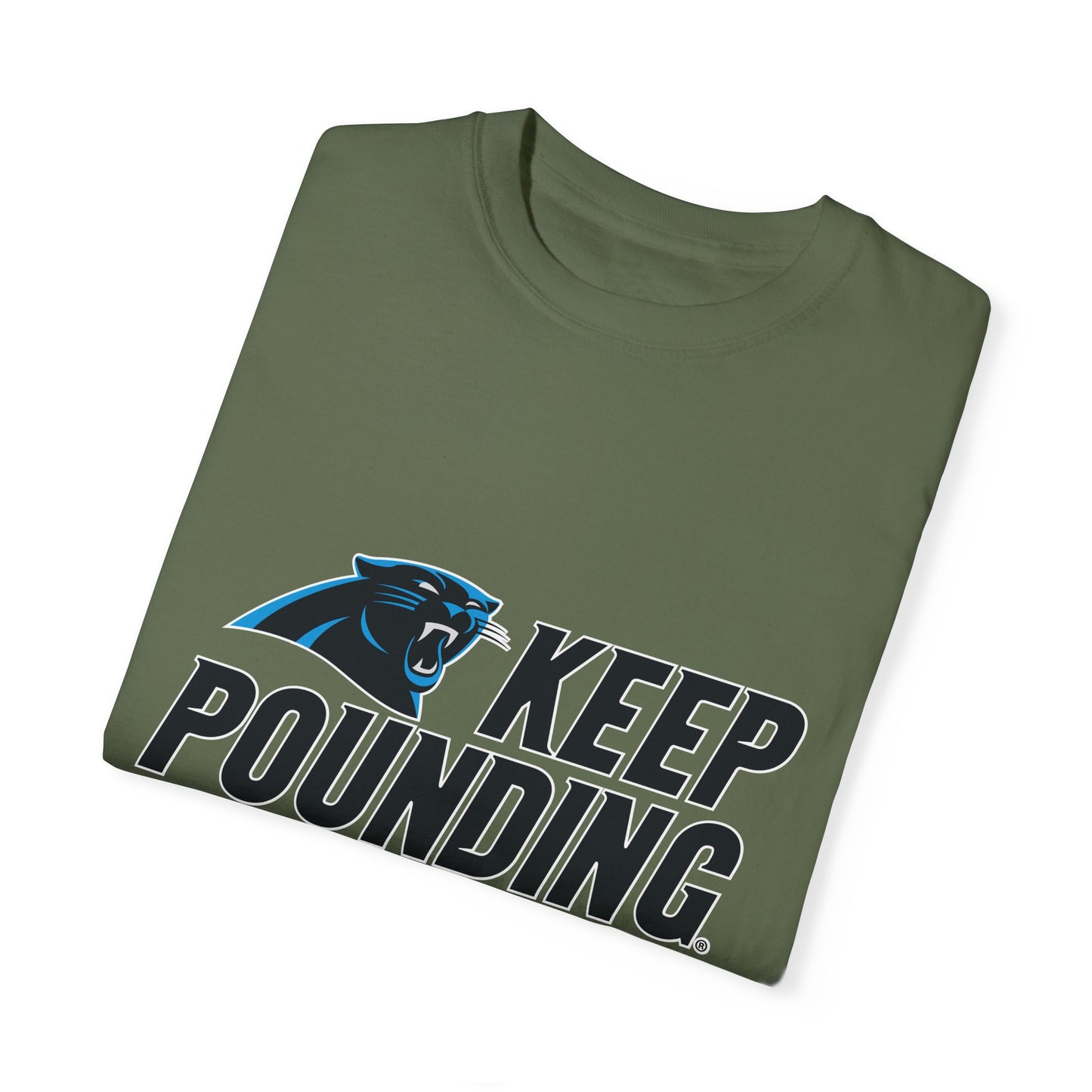 Carolina Panthers Keep Pounding Garment-Dyed T-Shirt – Premium Cotton Tee for Customization