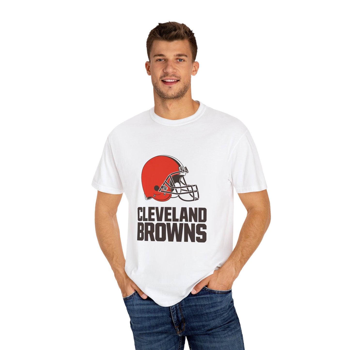 Cleveland Browns Garment-Dyed T-Shirt – Premium Cotton Tee for Customization