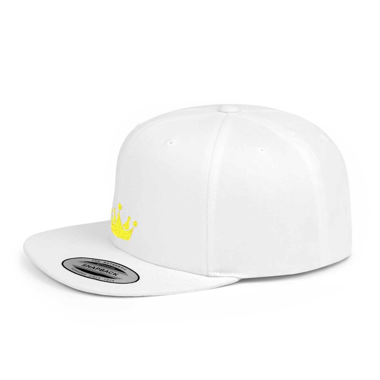 Icons Embroidered Crown Flat Bill Snapback – Lightweight, Custom Fit, Premium Quality
