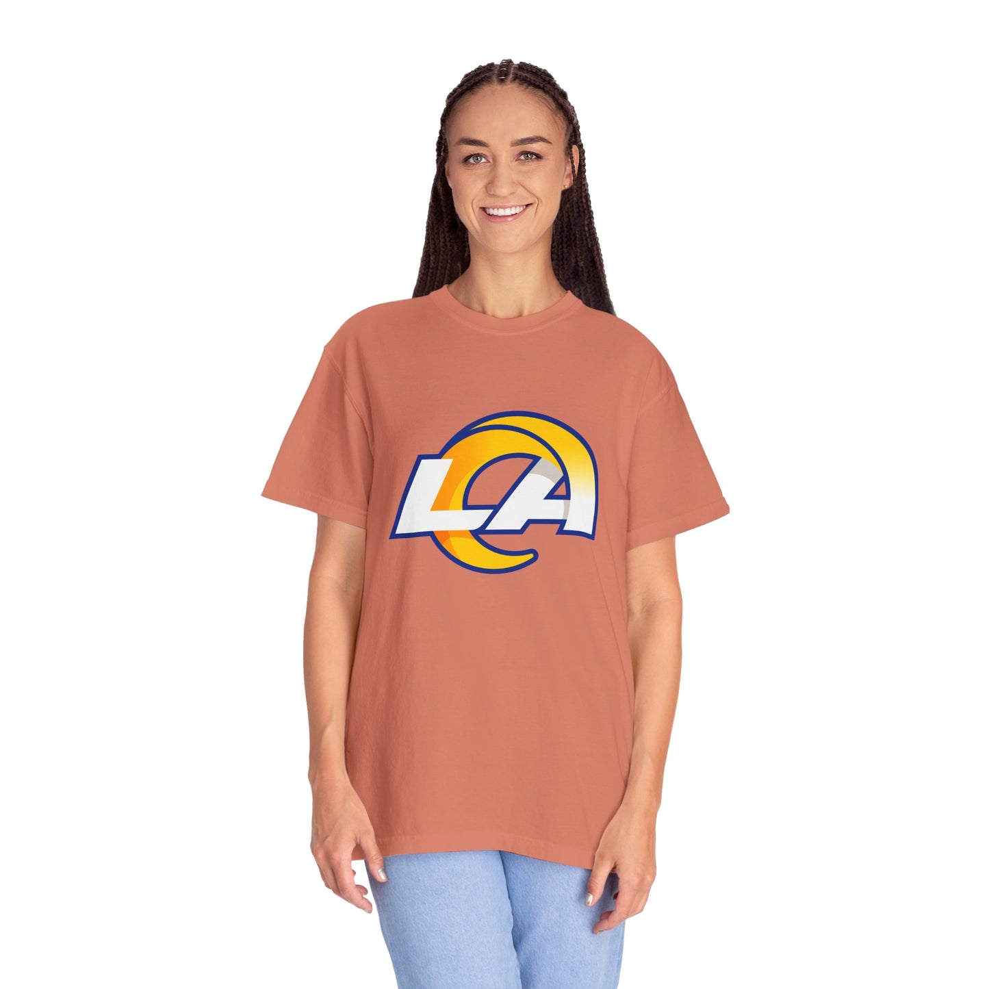 Los Angeles Rams Merchandise Garment-Dyed T-Shirt – Premium Cotton Tee for Customization