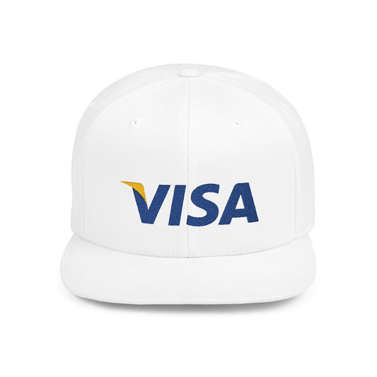 Visa Flat Bill Snapback – Lightweight, Custom Fit, Premium Quality