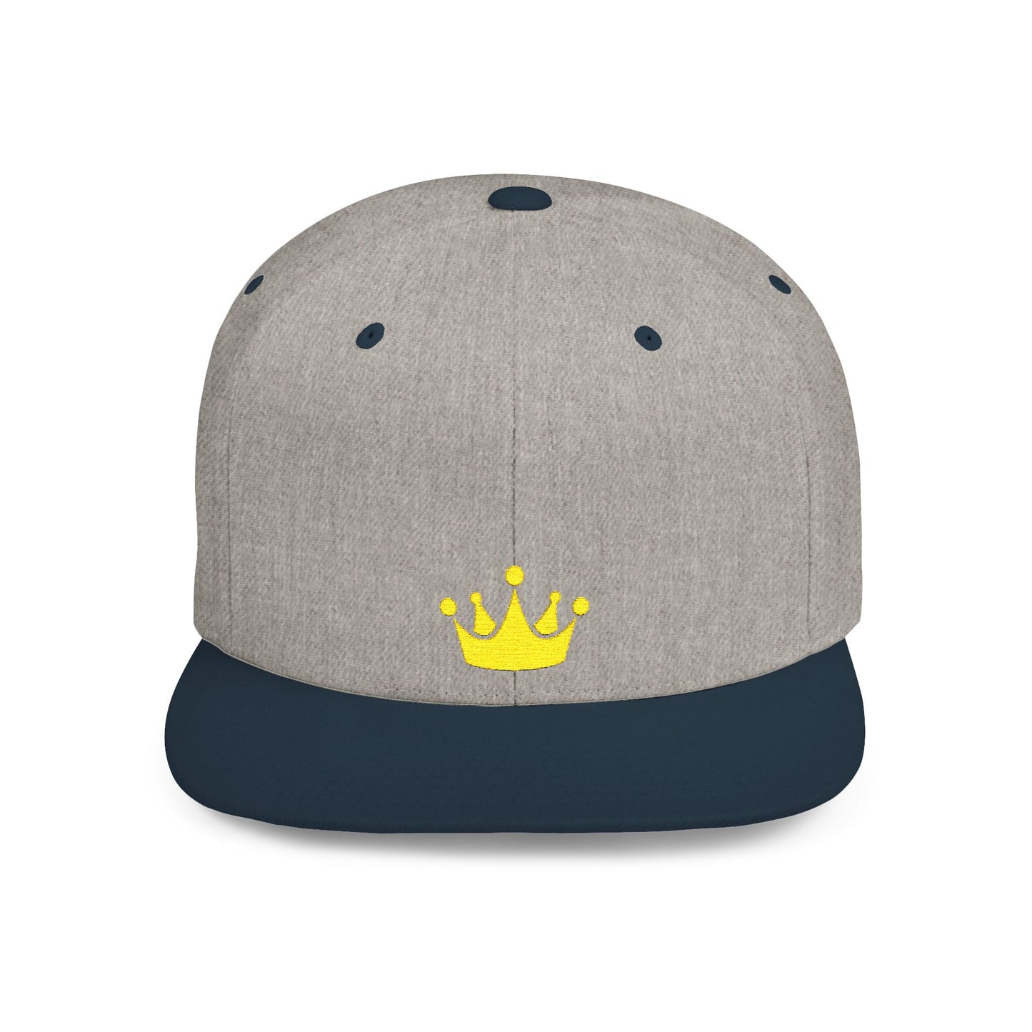 Icons Embroidered Crown Flat Bill Snapback – Lightweight, Custom Fit, Premium Quality