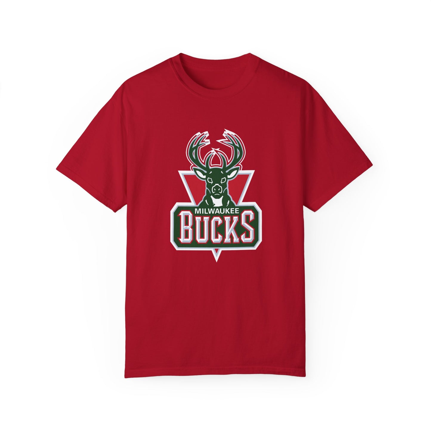 Milwaukee Bucks Hoop Lifestyle Garment-Dyed T-Shirt – Premium Cotton Tee for Customization