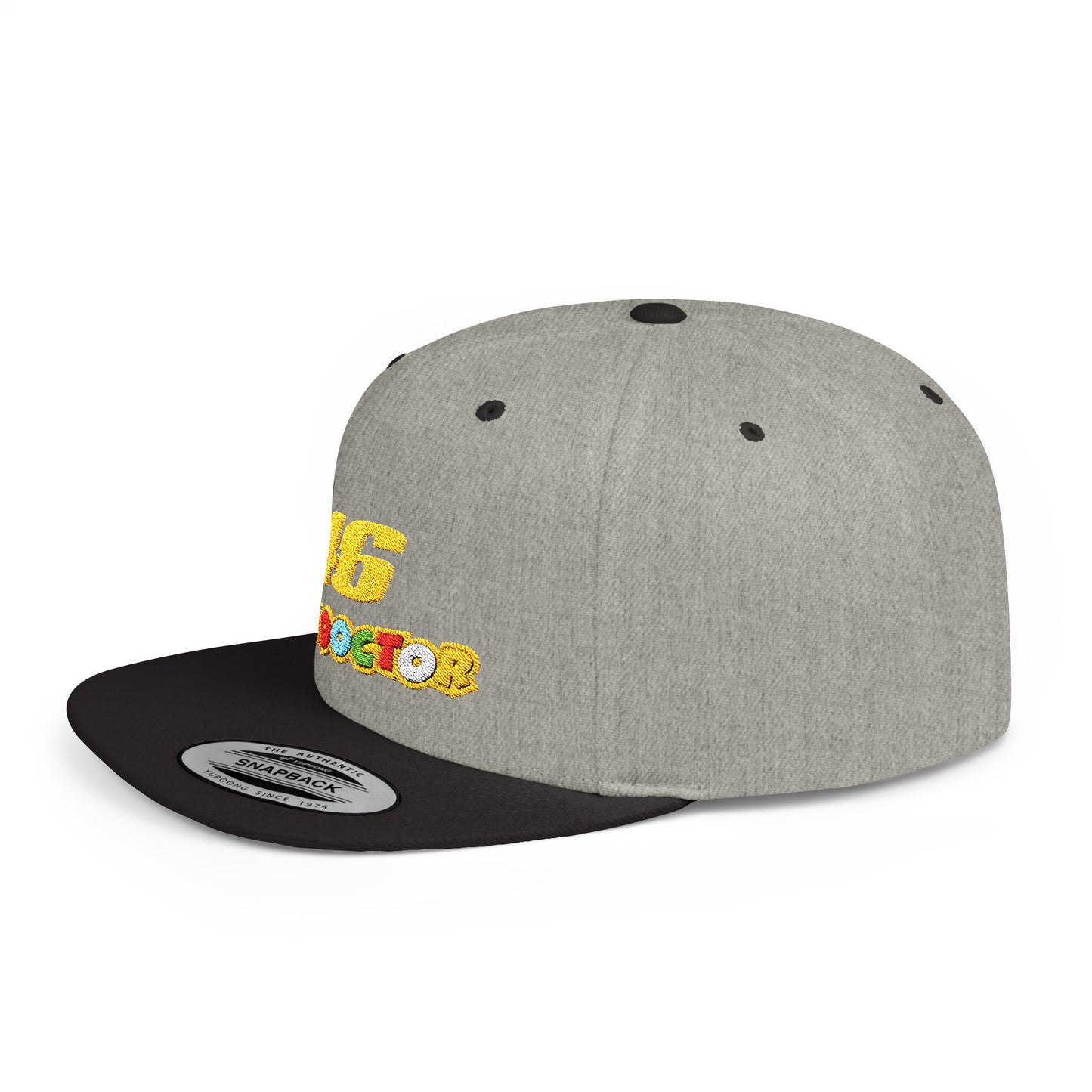 46 The Doctor Flat Bill Snapback – Lightweight, Custom Fit, Premium Quality