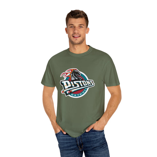 Detroit Pistons Basketball Life Garment-Dyed T-Shirt – Premium Cotton Tee for Customization