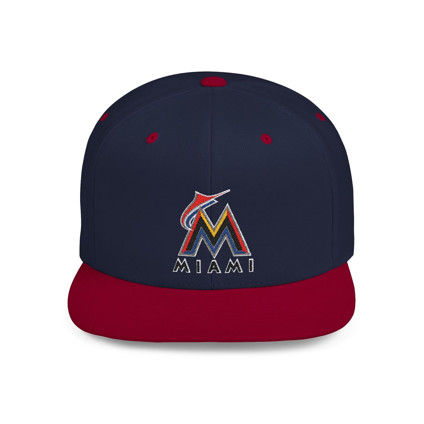 Miami Marlins Strong Flat Bill Snapback – Lightweight, Custom Fit, Premium Quality