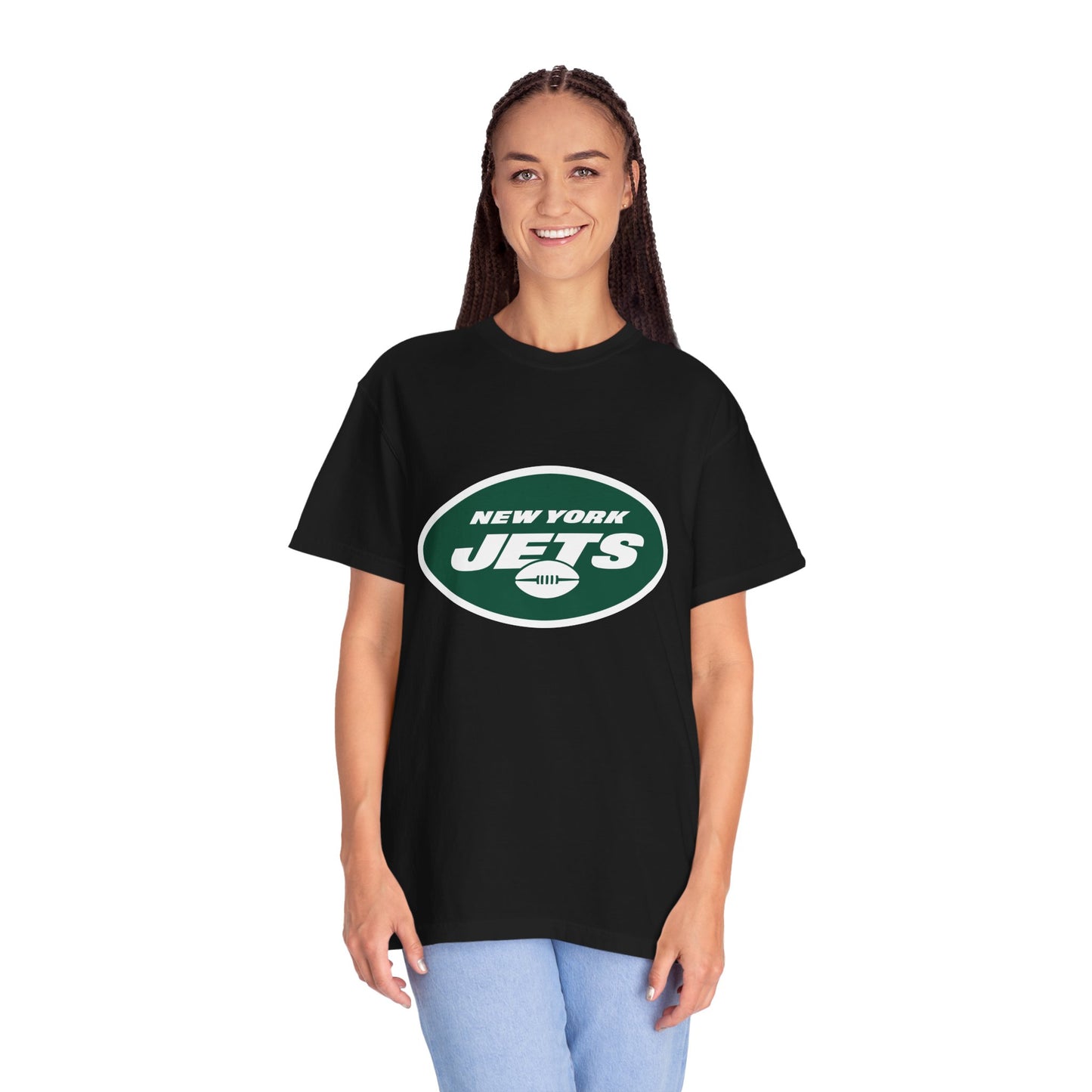 New York Jets Football Merchandise Garment-Dyed T-Shirt – Premium Cotton Tee for Customization