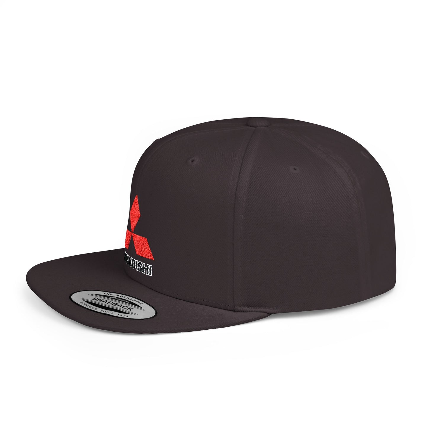 Mitsubishi Flat Bill Snapback – Lightweight, Custom Fit, Premium Quality