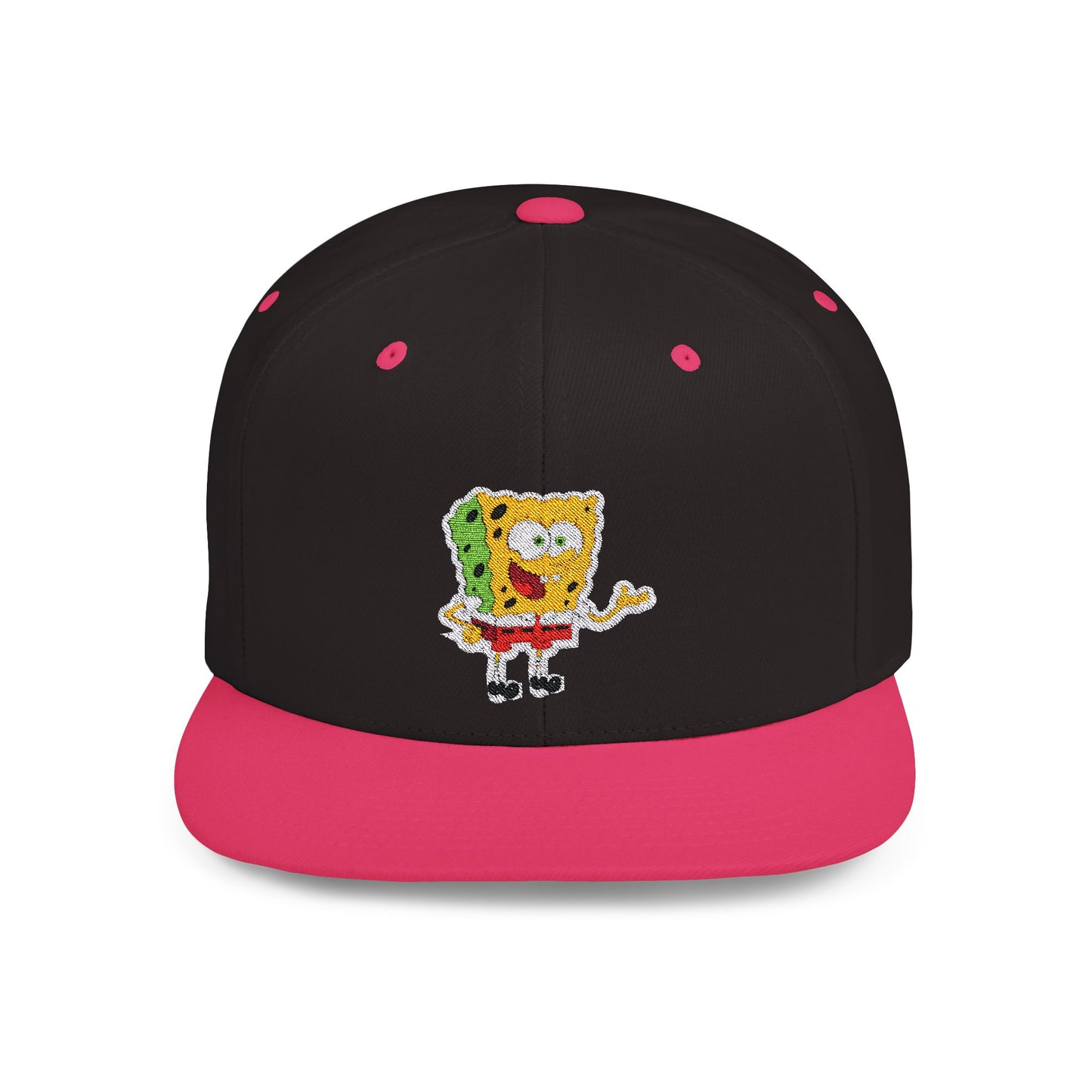 Bob Esponja Flat Bill Snapback – Lightweight, Custom Fit, Premium Quality