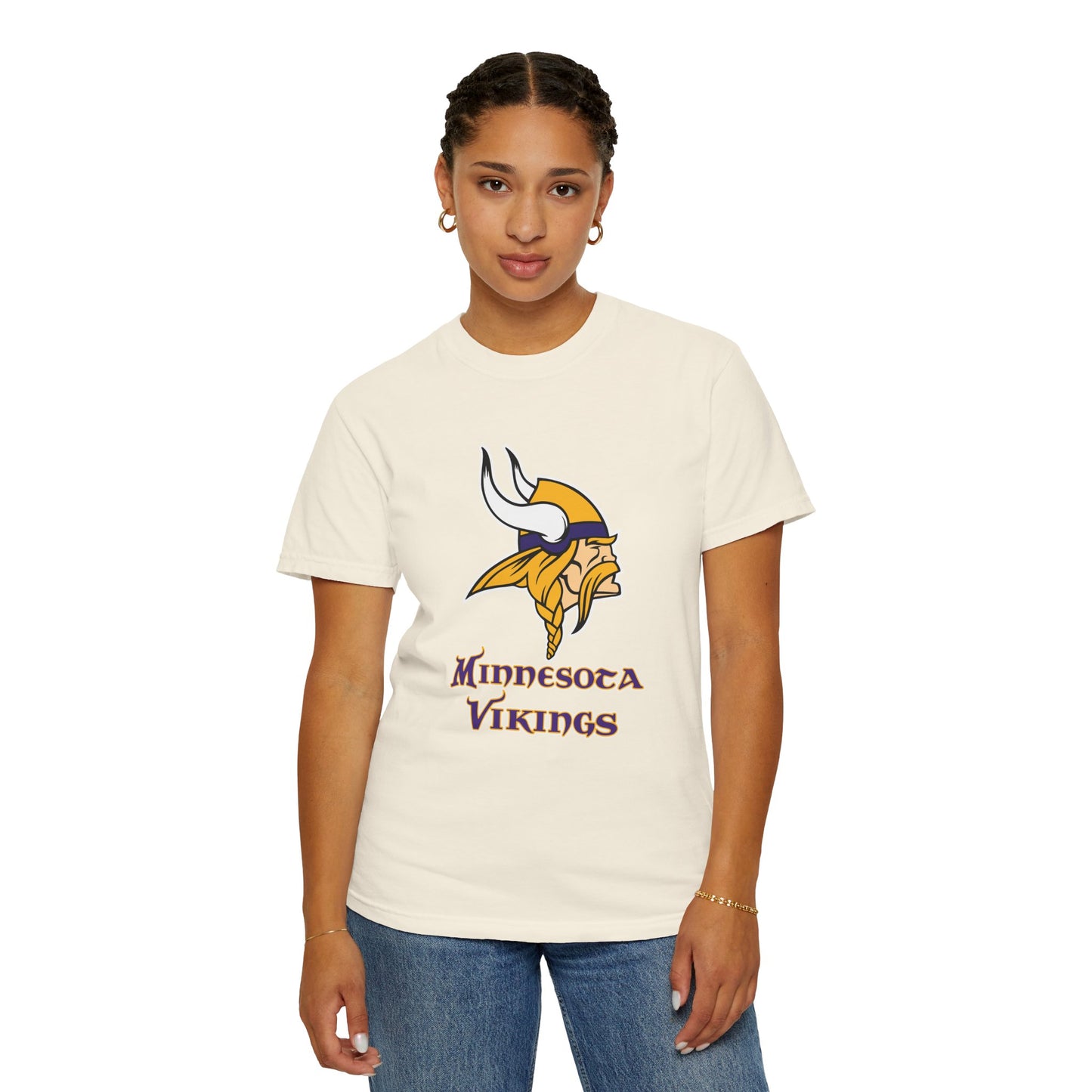 Minnesota Vikings Merchandise Garment-Dyed T-Shirt – Premium Cotton Tee for Customization