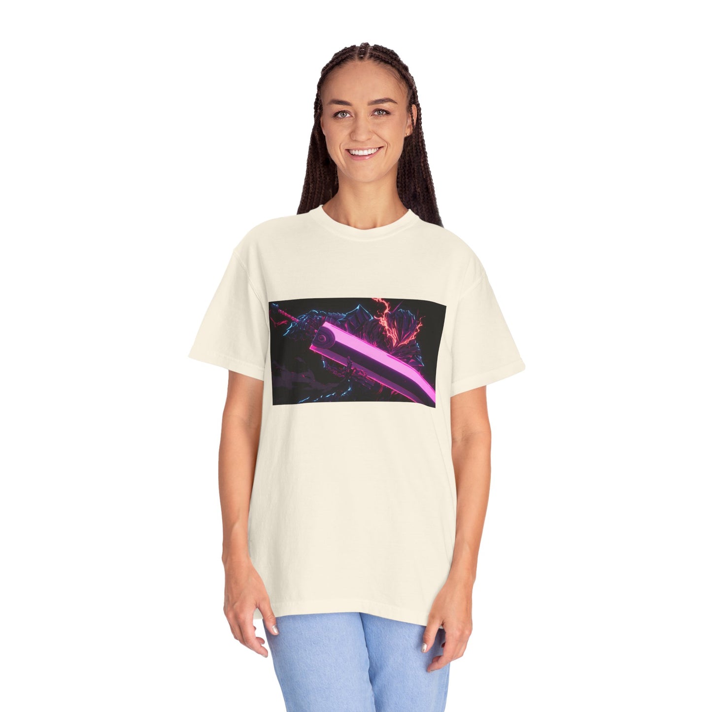 Berserk Neon Guts Purple Garment-Dyed T-Shirt – Premium Cotton Tee
