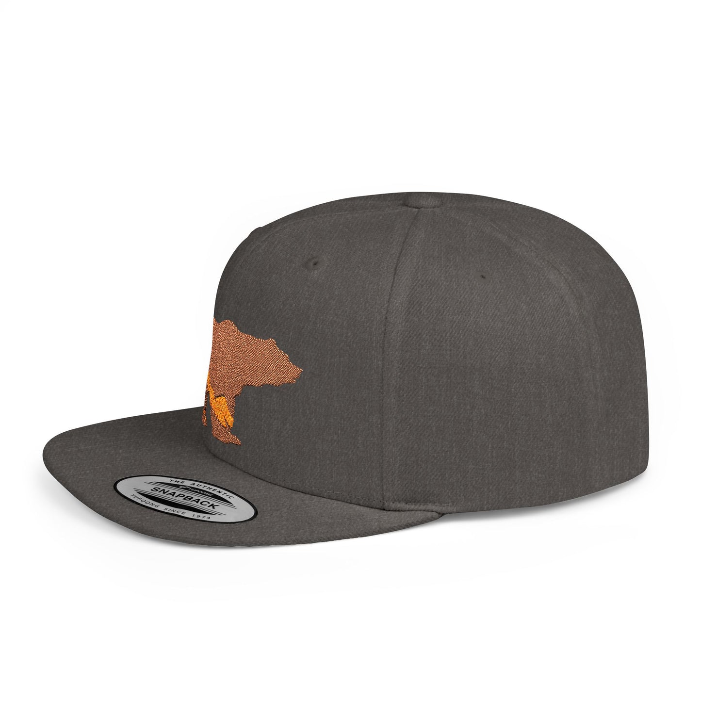 Bear Mountain Flat Bill Snapback – Lightweight, Custom Fit, Premium Quality