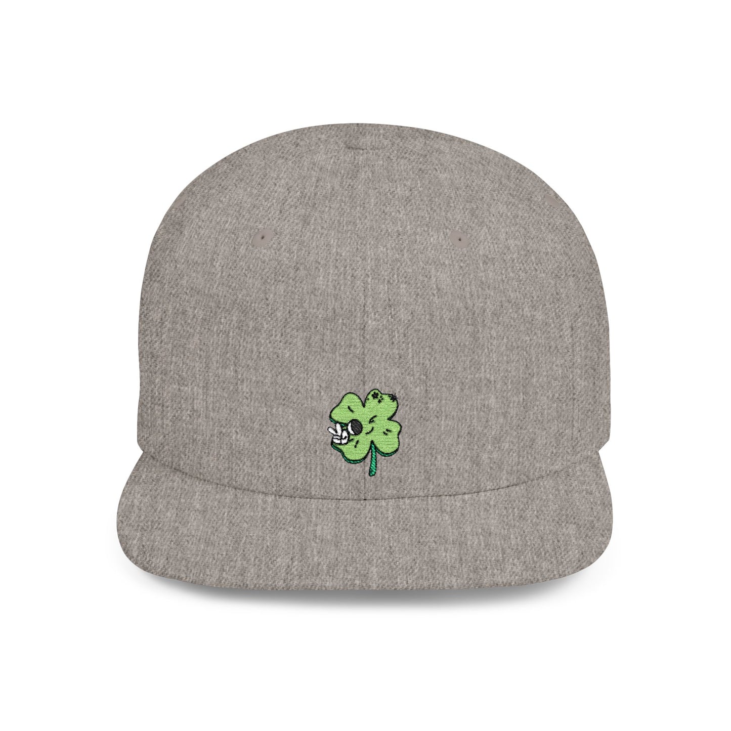 Icons Embroidered Cute Leaf On Cat Flat Bill Snapback – Lightweight, Custom Fit, Premium Quality