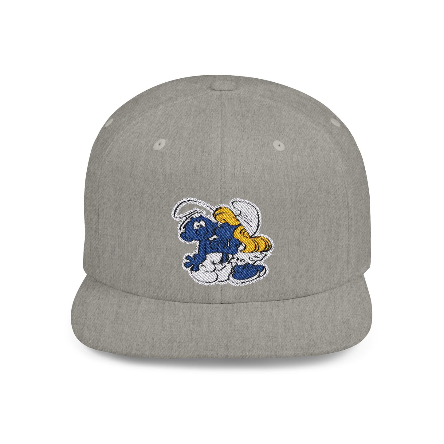 The Smurf Love Flat Bill Snapback – Lightweight, Custom Fit, Premium Quality