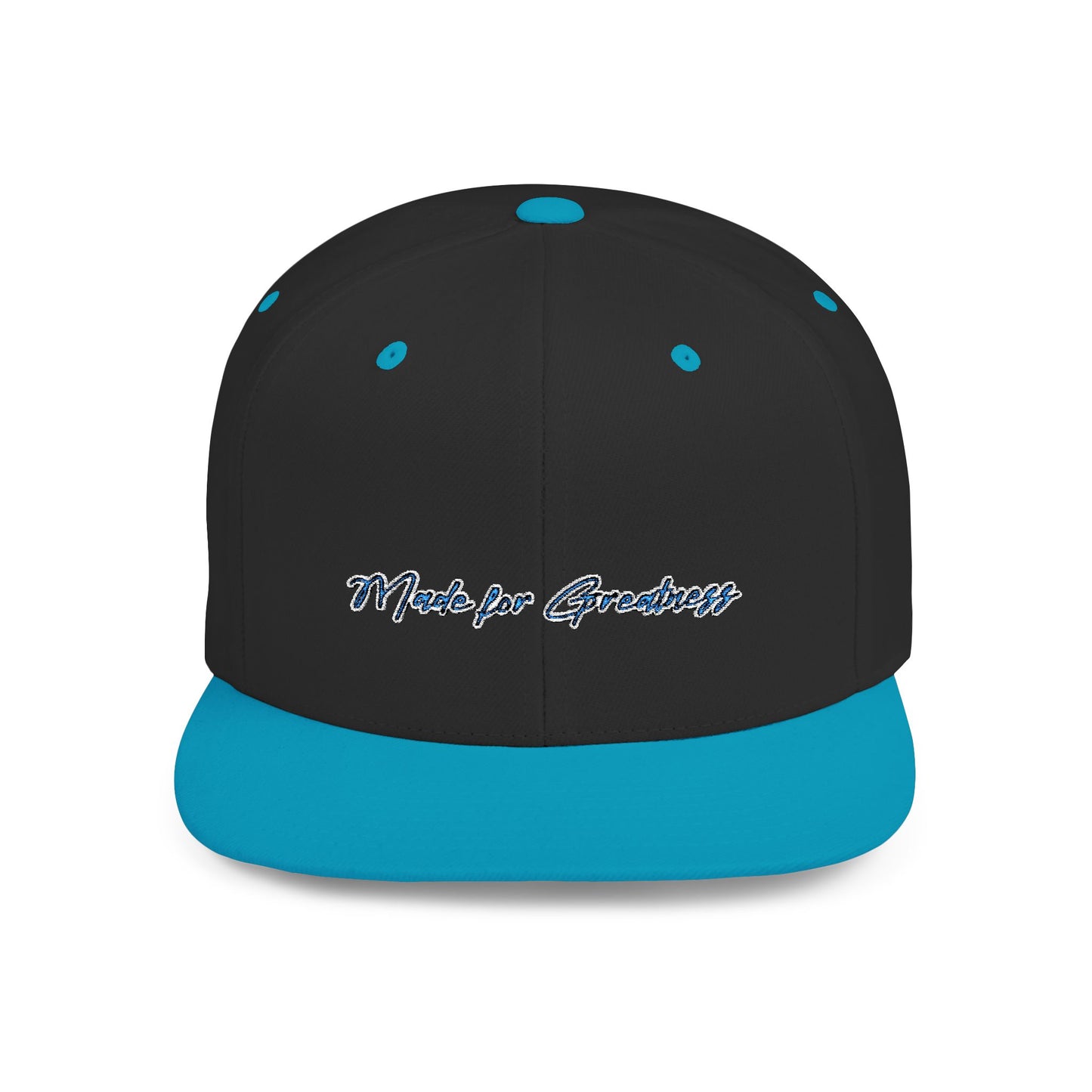 Text Made For Greatness Flat Bill Snapback – Lightweight, Custom Fit, Premium Quality