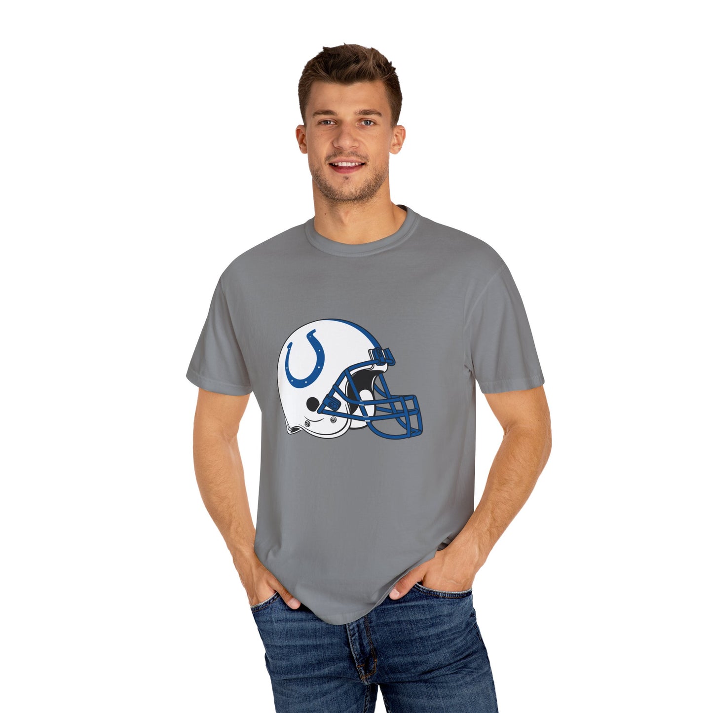 Indianapolis Colts Merchandise Garment-Dyed T-Shirt – Premium Cotton Tee for Customization