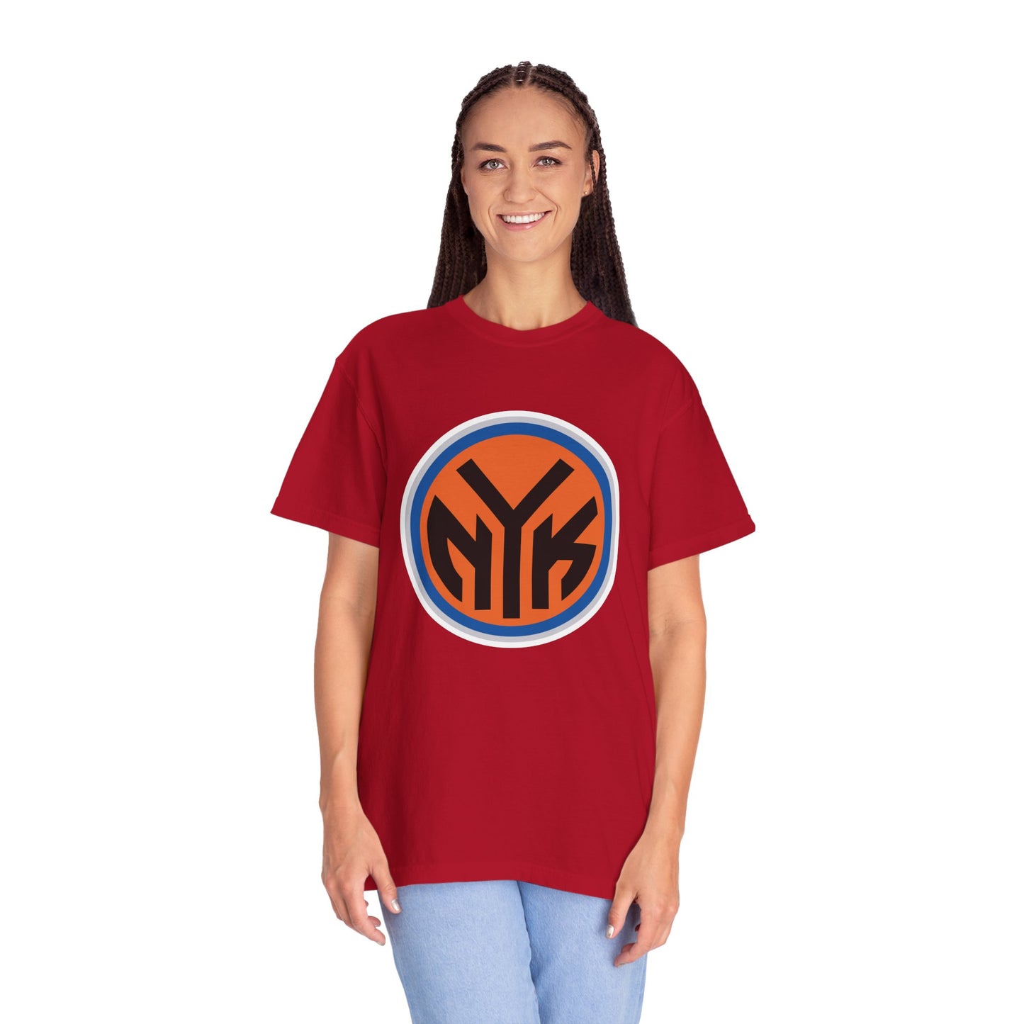 New York Knicks Basketball Fanatics Garment-Dyed T-Shirt – Premium Cotton Tee for Customization