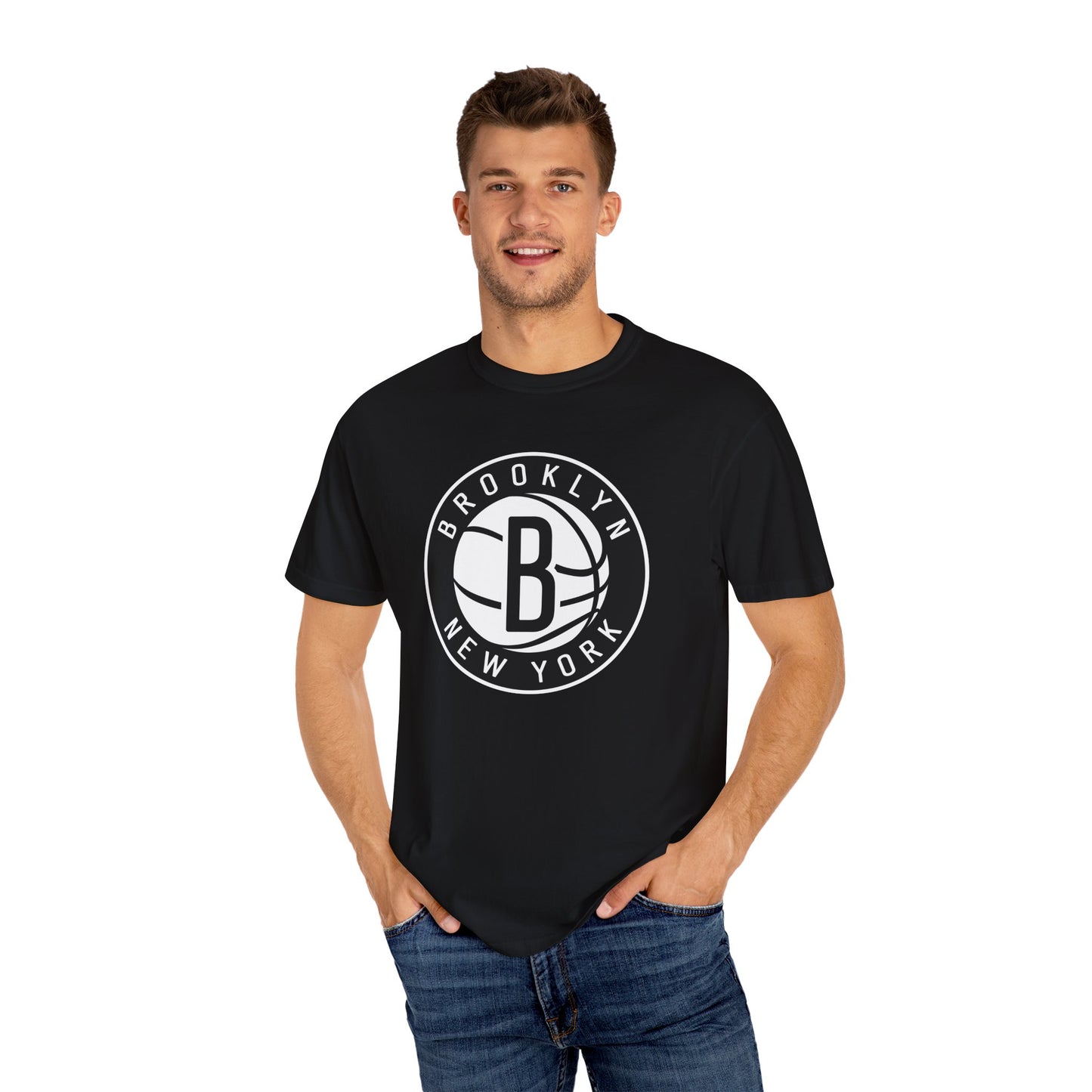 Brooklyn Nets Game Day Gear Garment-Dyed T-Shirt – Premium Cotton Tee for Customization