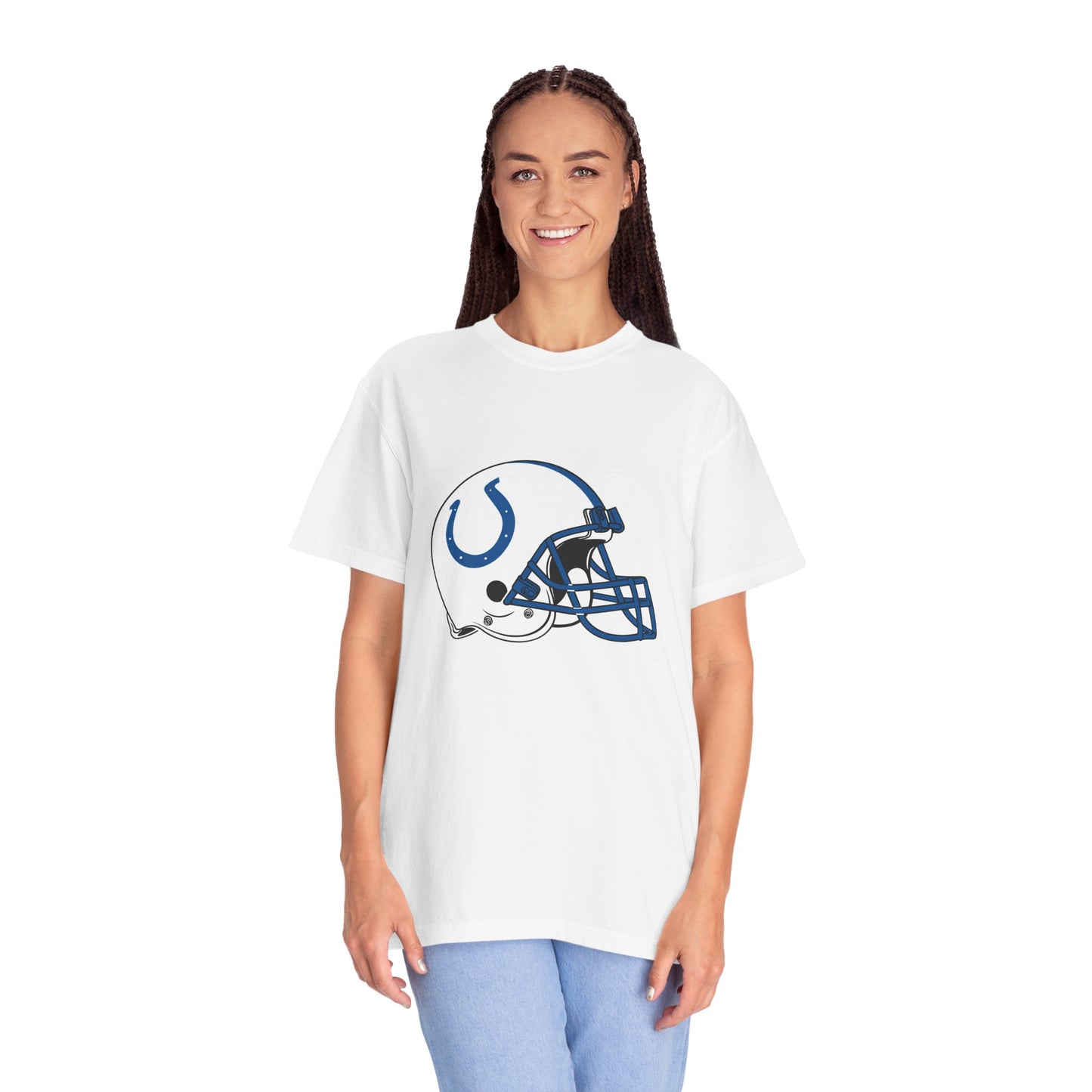 Indianapolis Colts Merchandise Garment-Dyed T-Shirt – Premium Cotton Tee for Customization